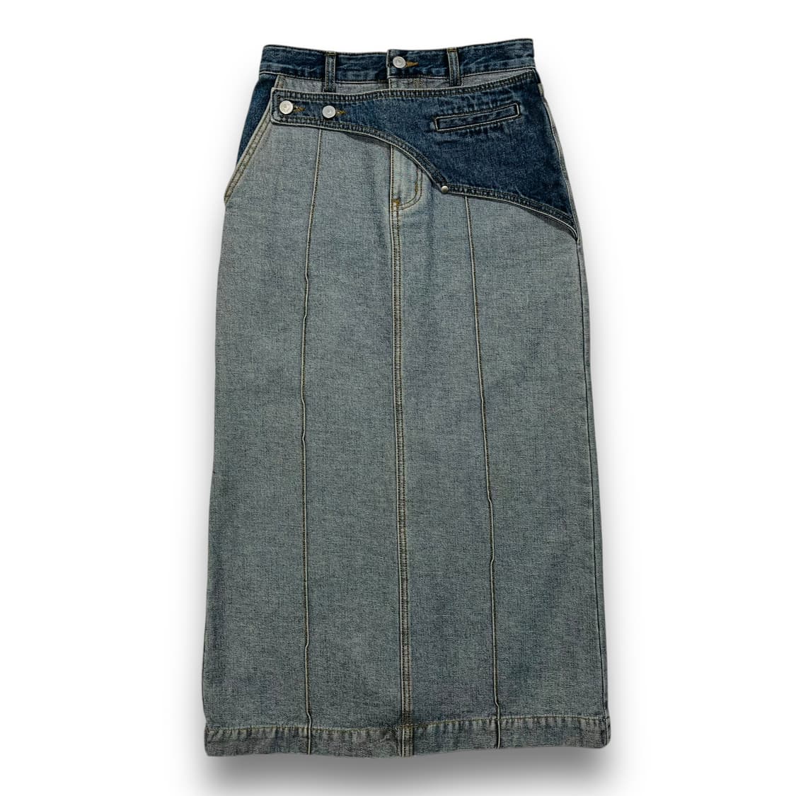 마뗑킴 웨스턴 디테일 데님 롱 스커트 상품이미지1