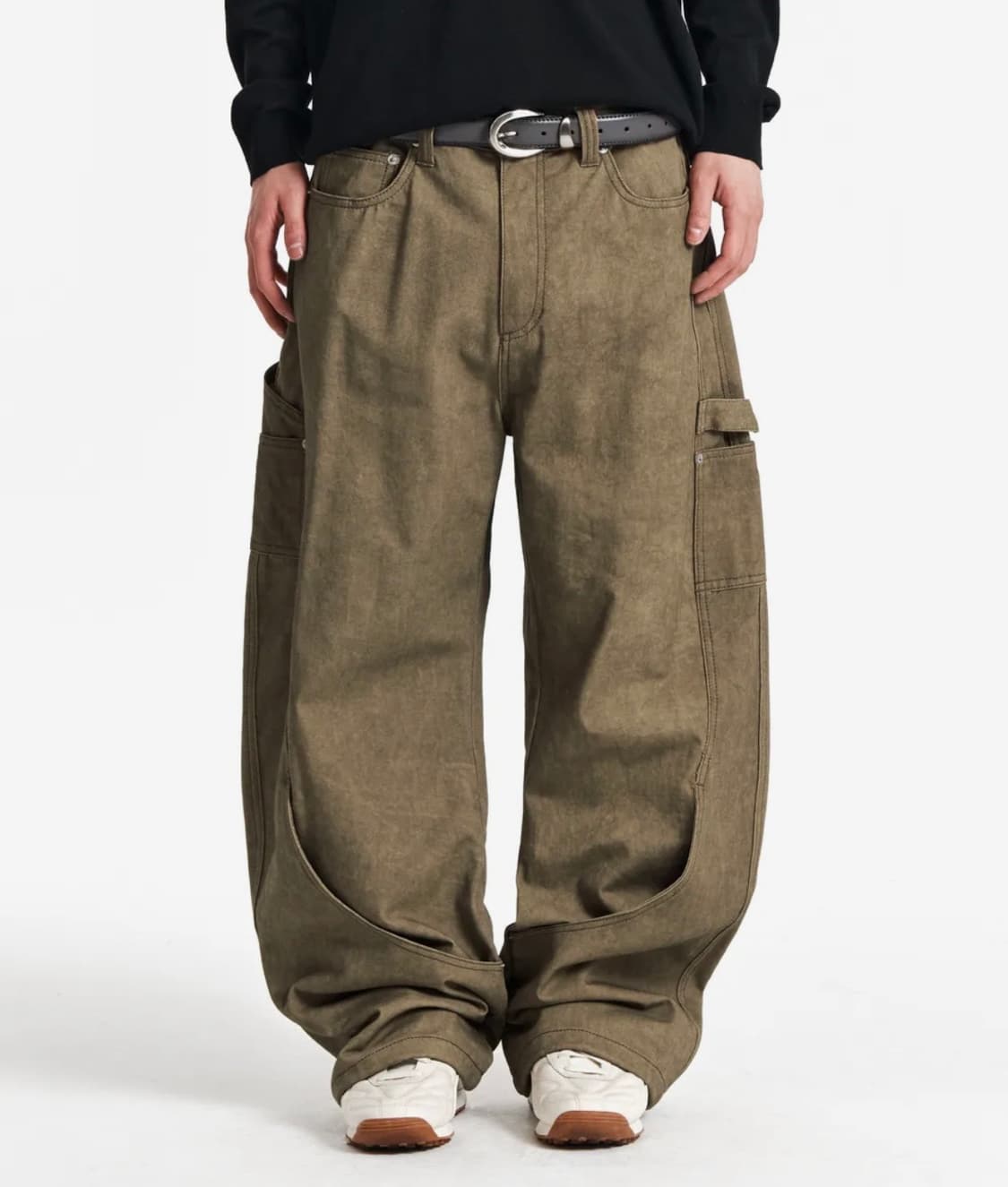 기철 베이지 커브드 진  상품이미지1