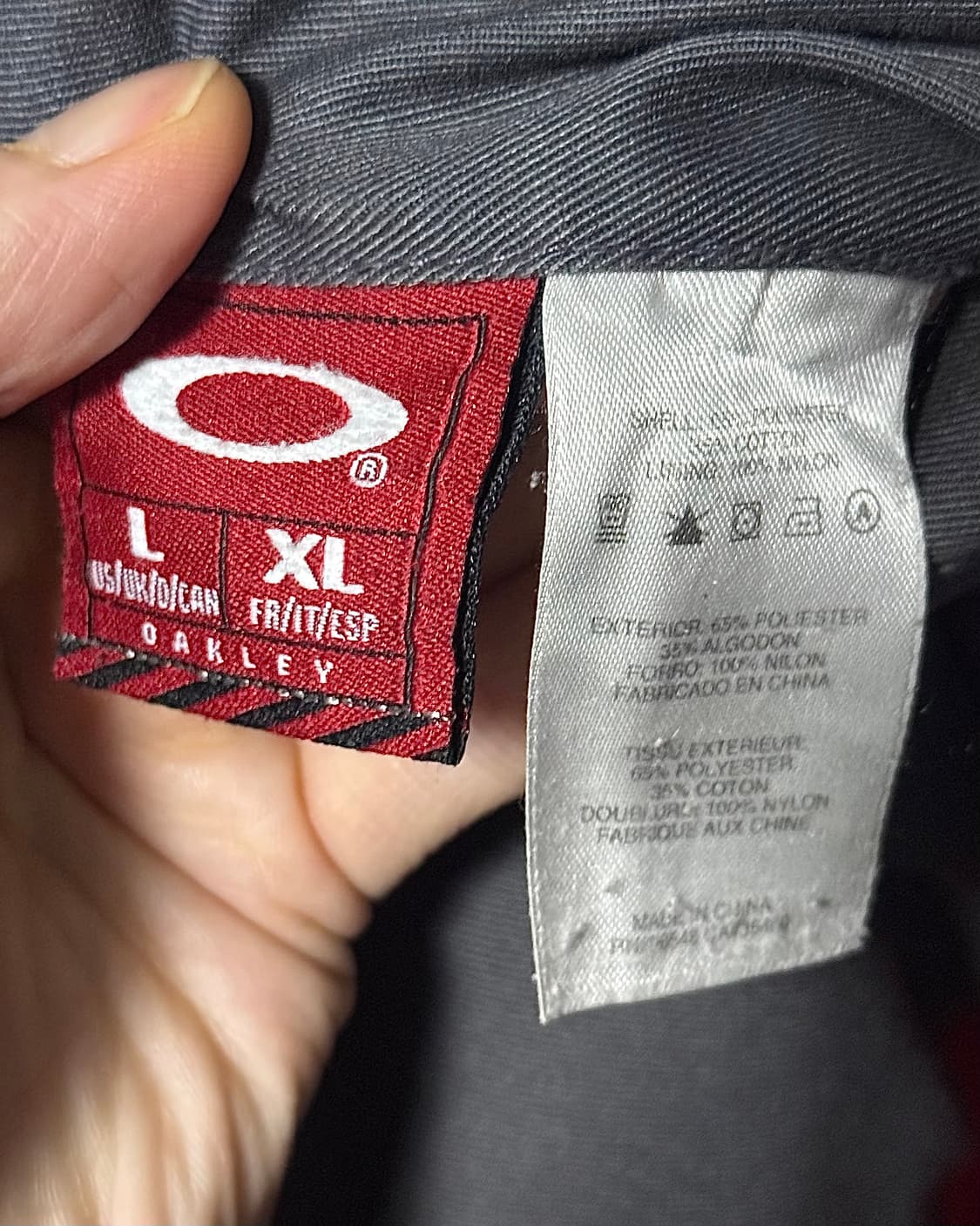 오클리 MA-1 항공 점퍼 배색 리버시블 블루종 봄버 레드 L 100 상품이미지10