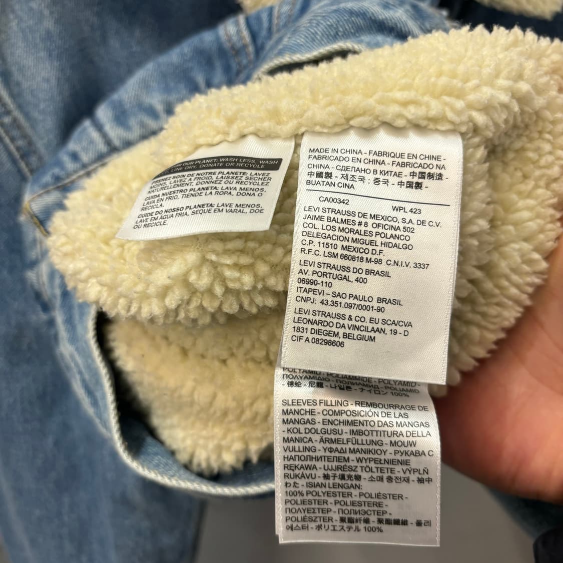리바이스 쉐르파 데님 트러커 자켓 M 상품이미지7
