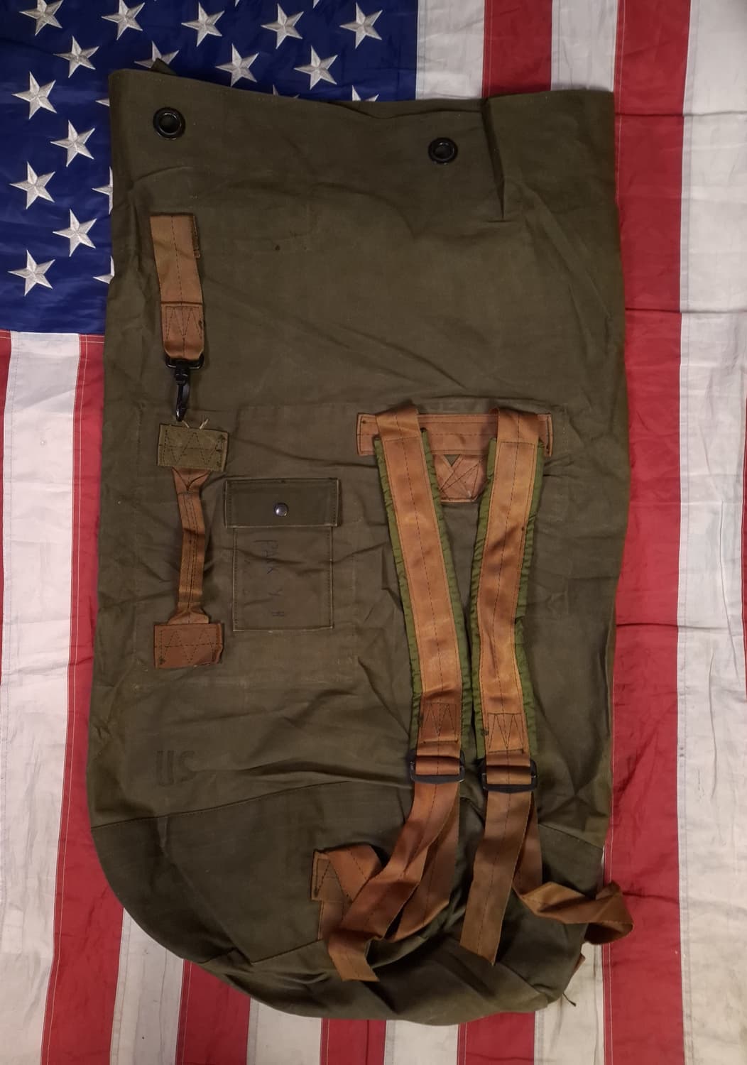 오리지날 미군 지급용 70's 캔버스 더블백 상품이미지1