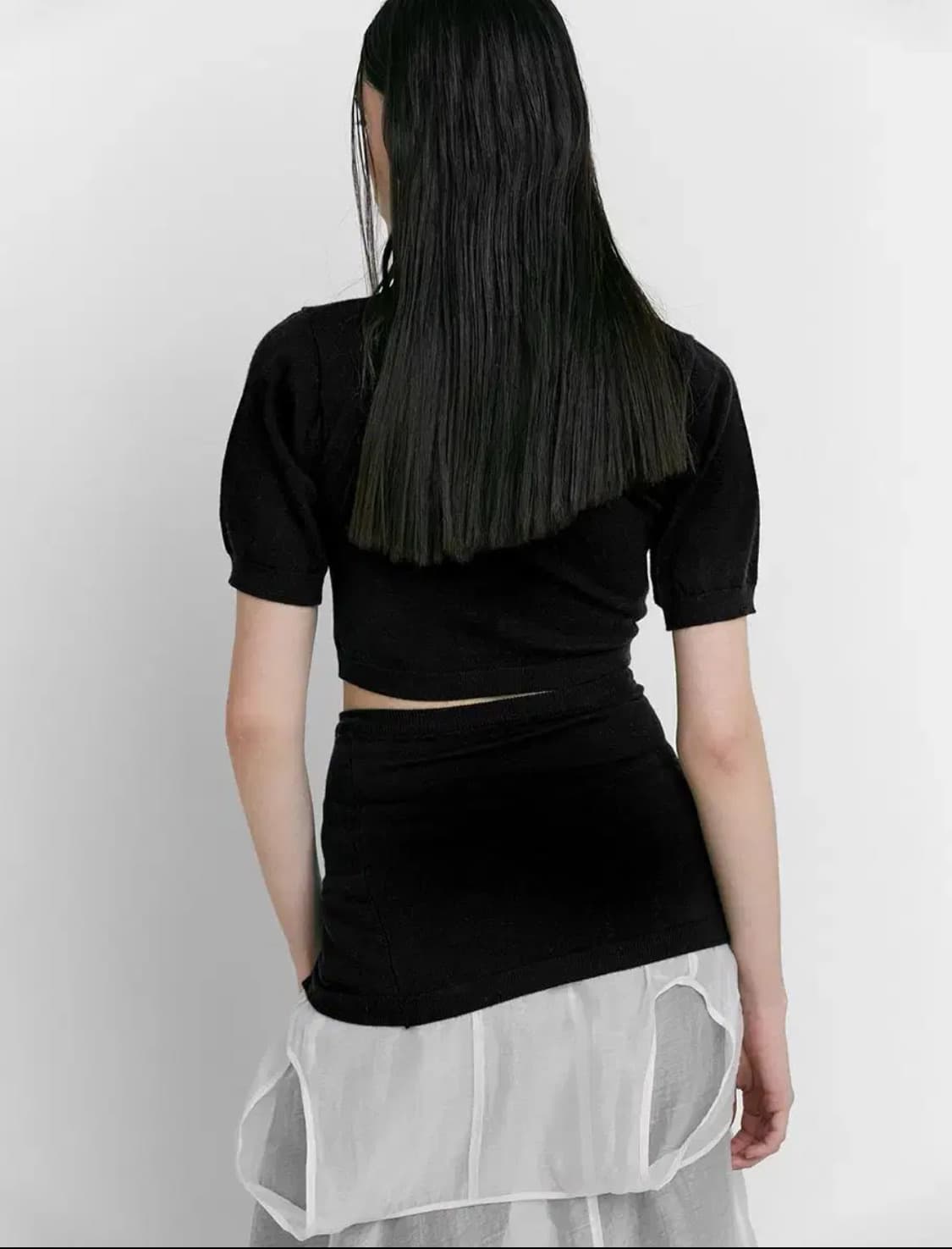 로우타이드 튜브탑 하프 가디건 TUBE TOP HALF CARDIGAN 상품이미지4