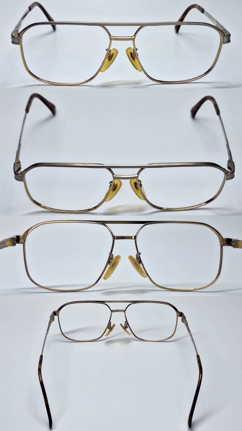 CONTINENTAL XO-02 이온금도금 티타늄 투브릿지 안경테 빈티지 상품이미지4
