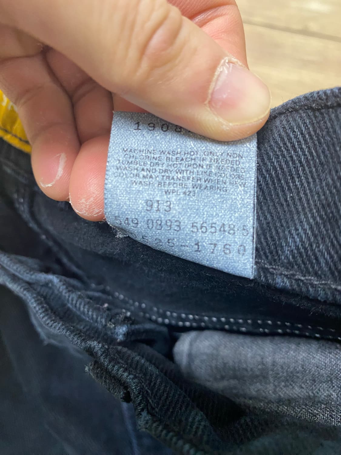 90s usa 리바이스 실버탭 스트레이트 블랙 33 상품이미지6