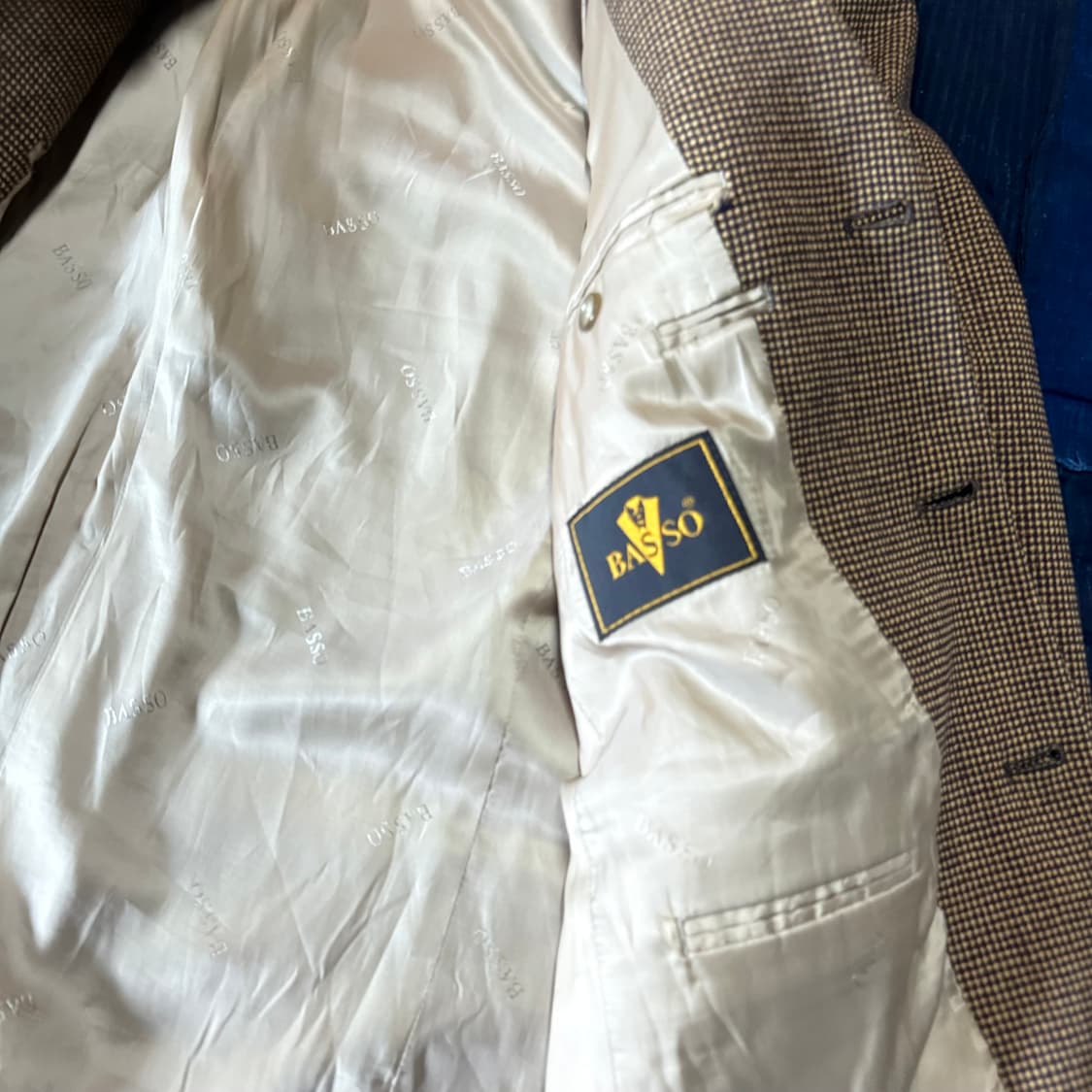 Basso 울 체크 자켓 상품이미지5