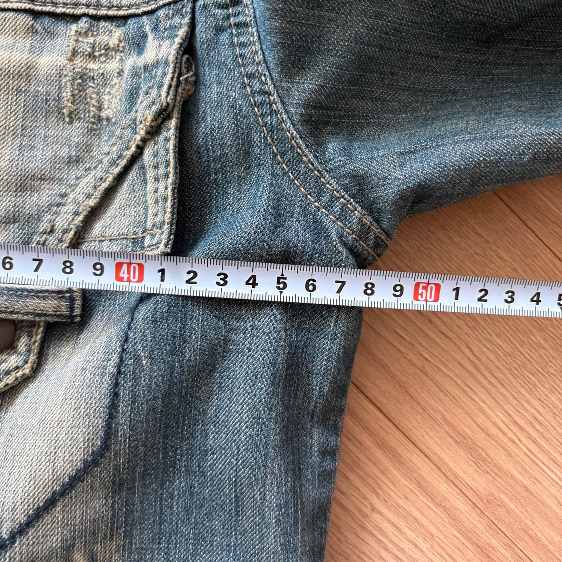 CONYCUNY 빈티지 워싱 데님 자켓 M 상품이미지10