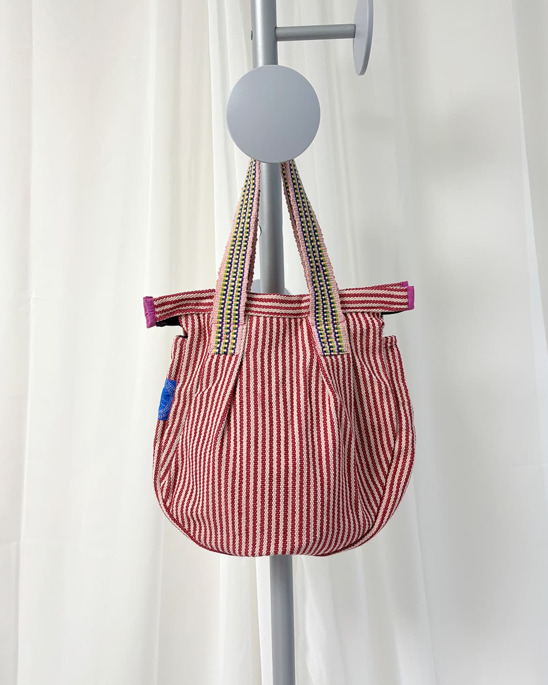 Nepal red stripe tote bag 상품이미지3