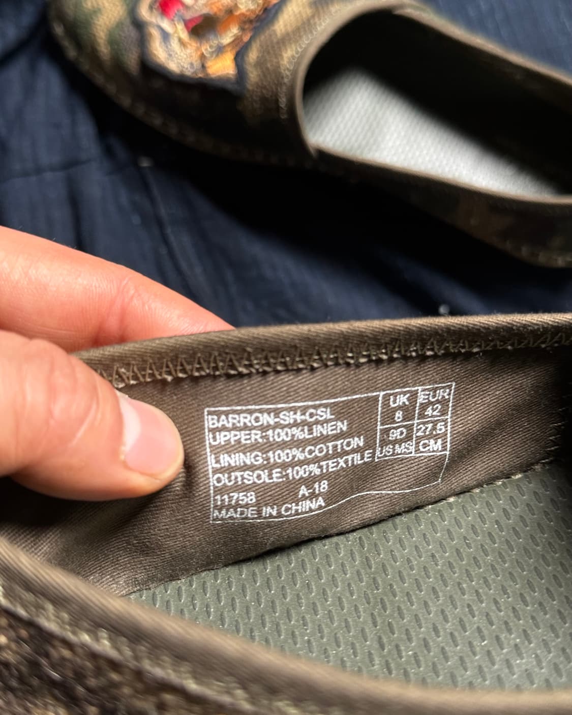 폴로 랄프로렌 바론 카모 벌랩 에스파드류 US 9.5 상품이미지7