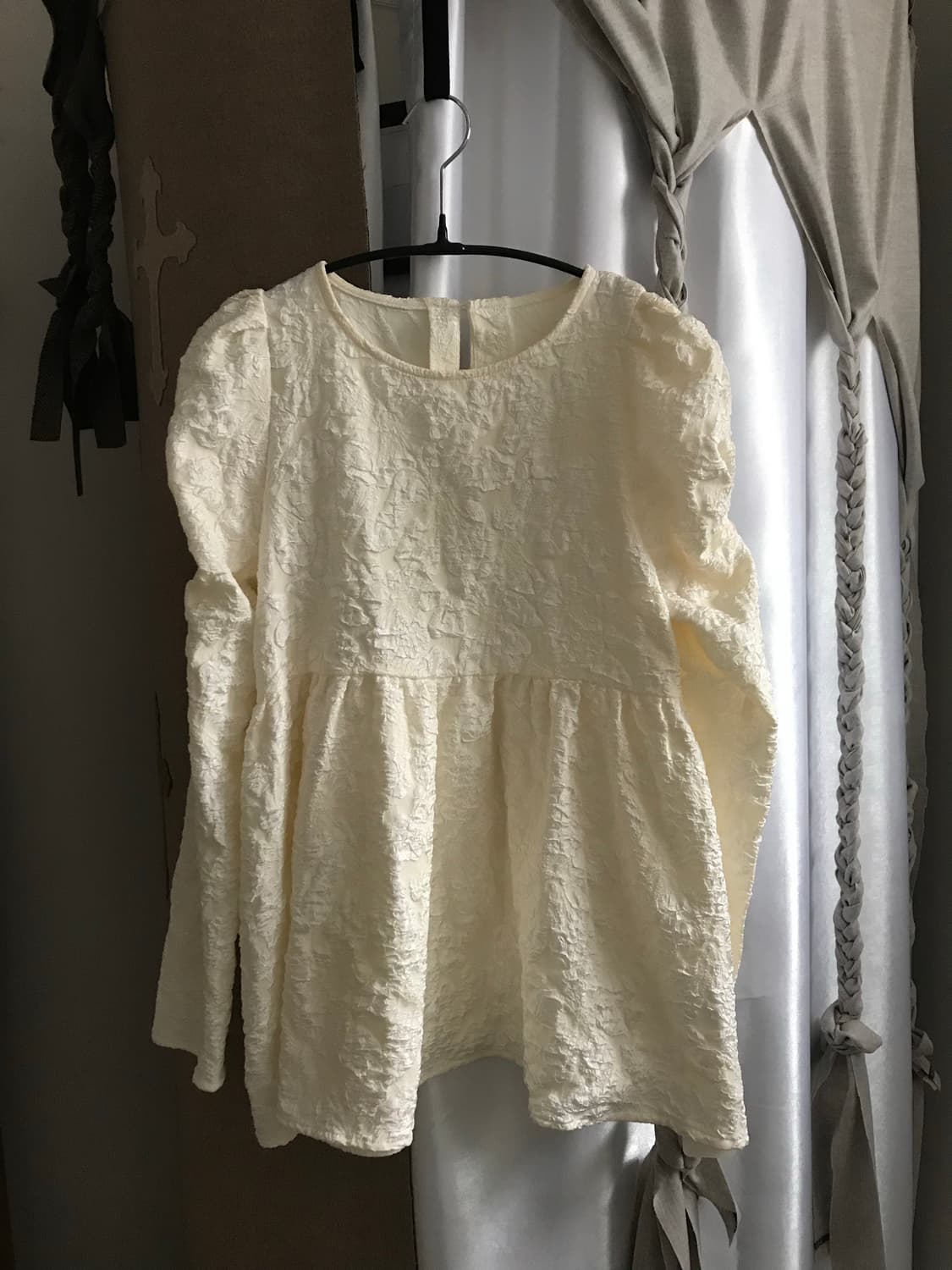 vintage ivory pattern blouse 상품이미지10