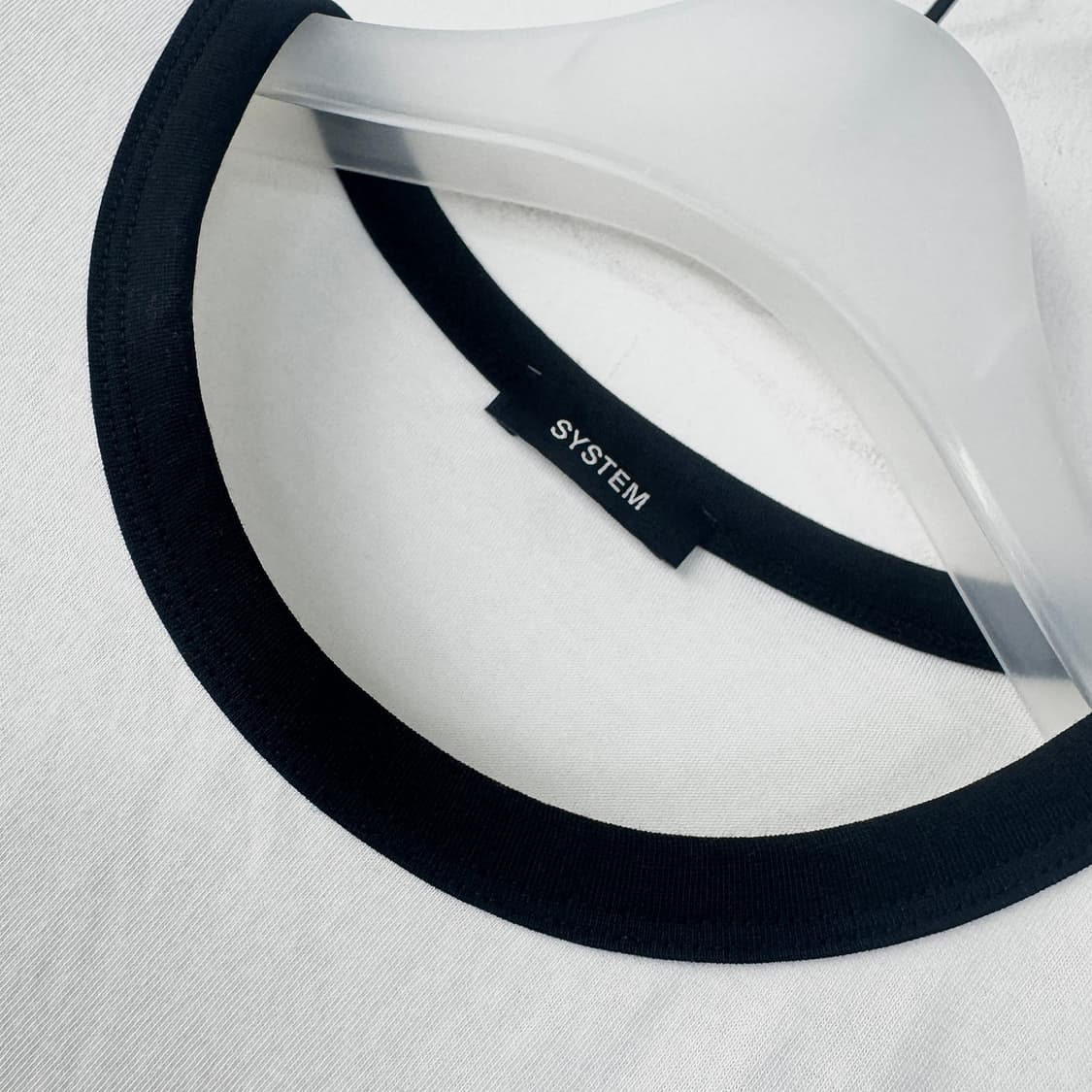 시스템 컬러라인 레터링 반팔 티셔츠 상품이미지3