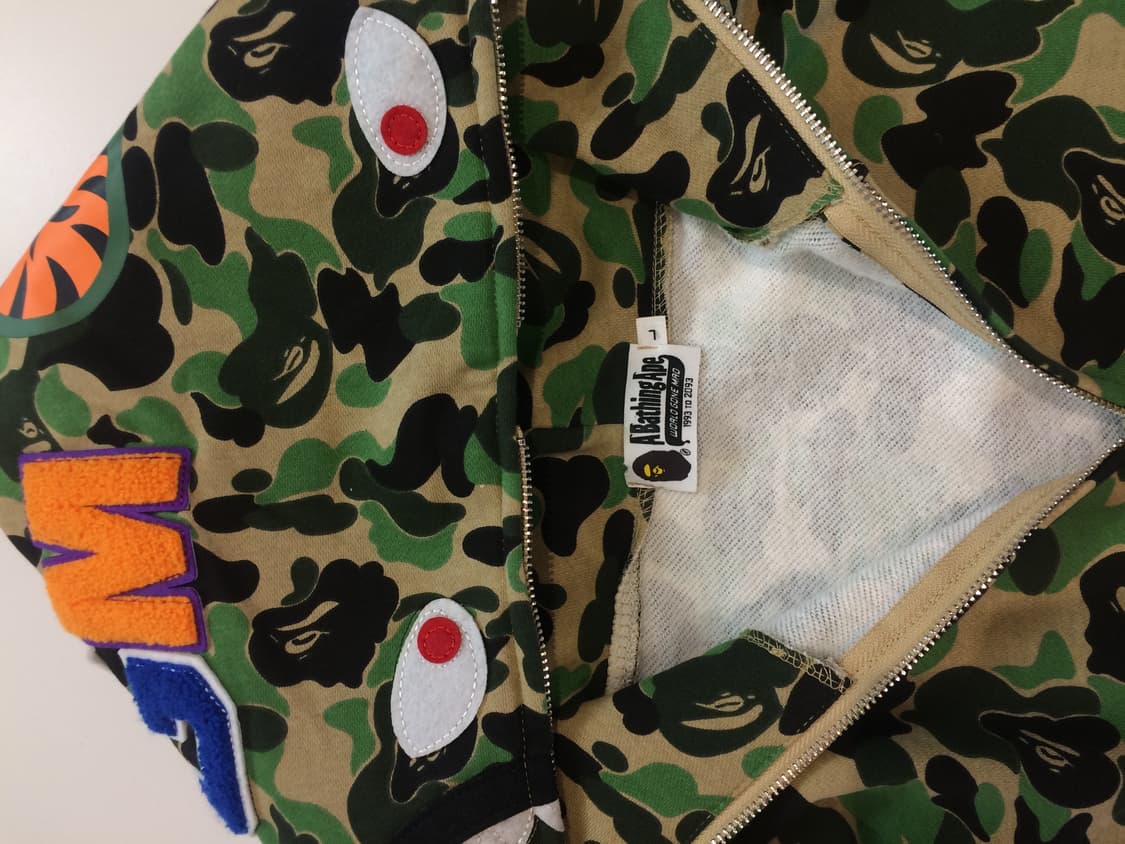 Bape 카모 샤크 후드집업 상품이미지4