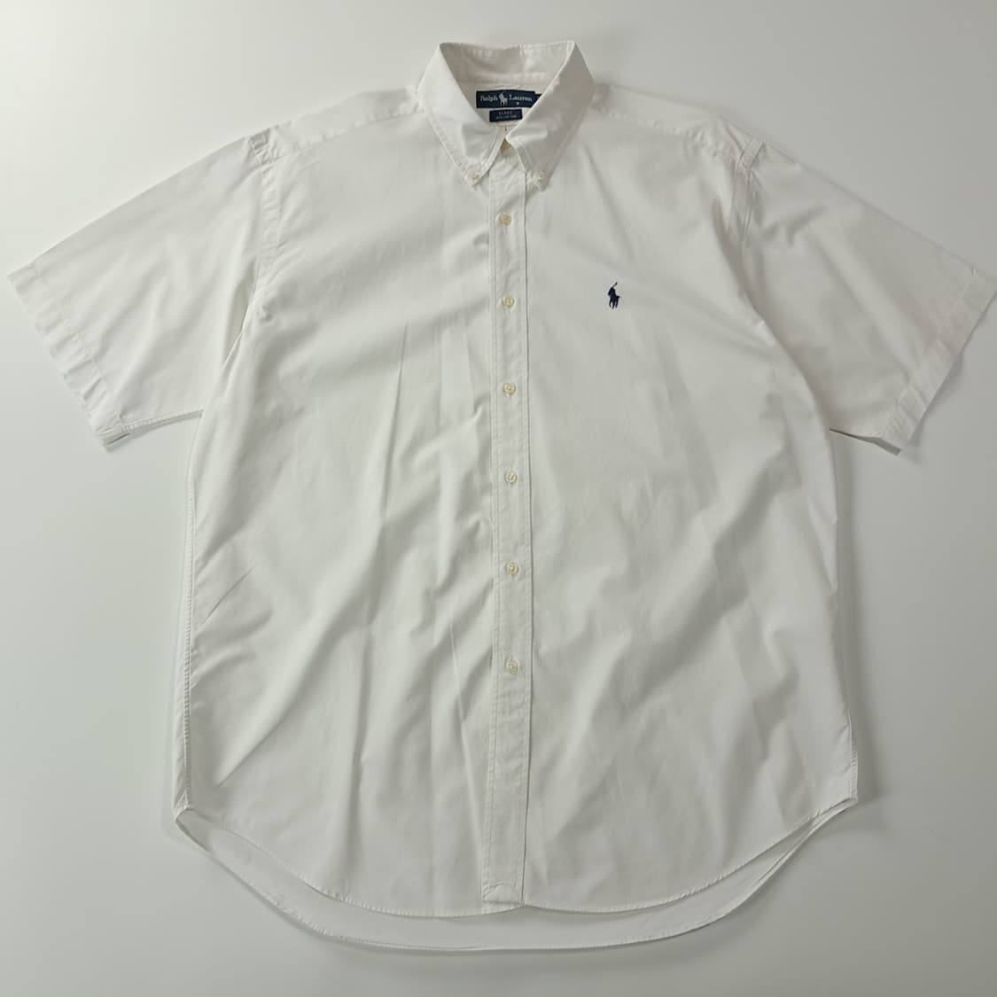 CK227 L 폴로 90s 블레이크 화이트 반팔 셔츠 남방 상품이미지1