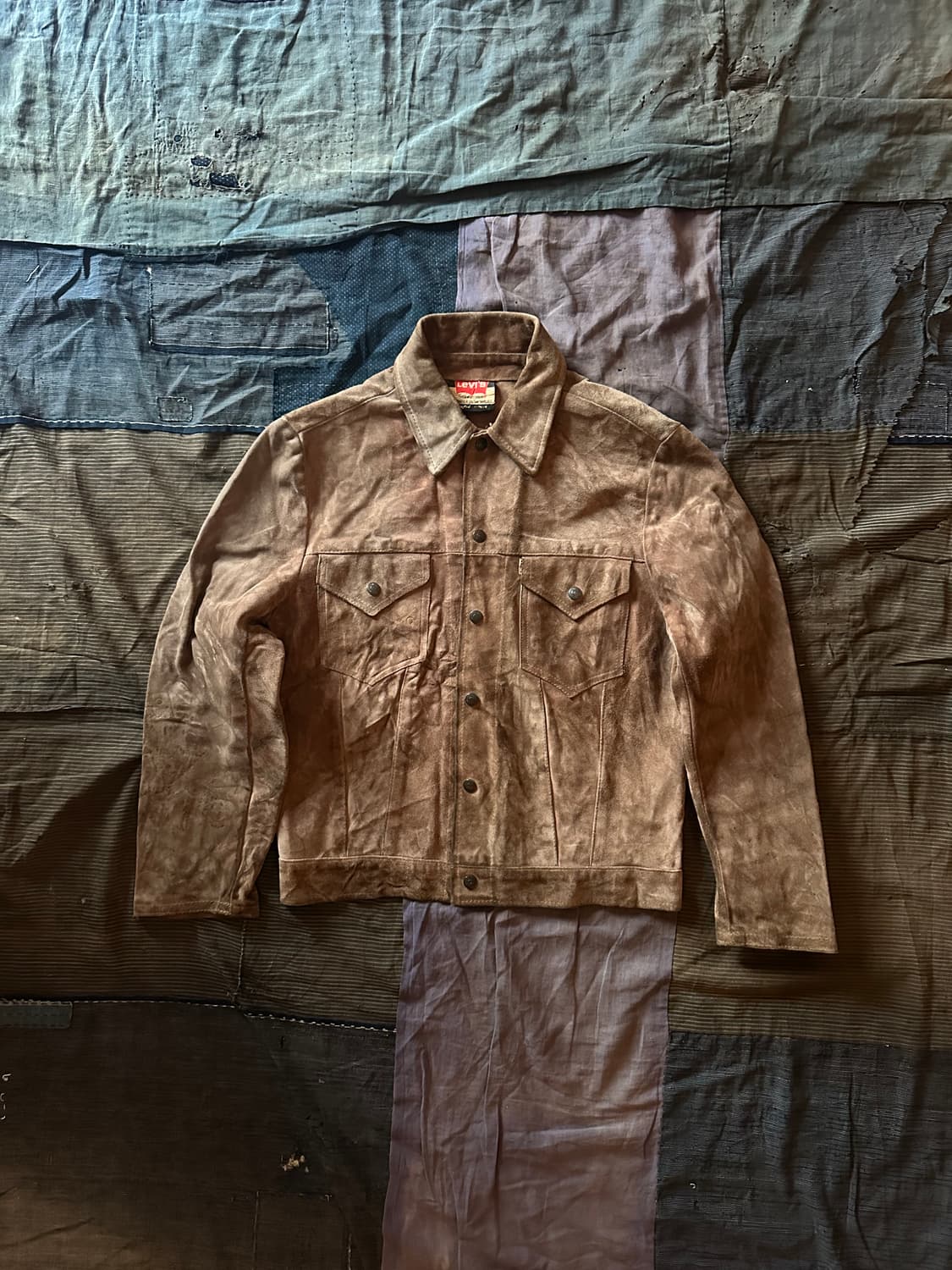 60s 70s Levis Big "E" 3rd Suede Jacket 상품이미지1