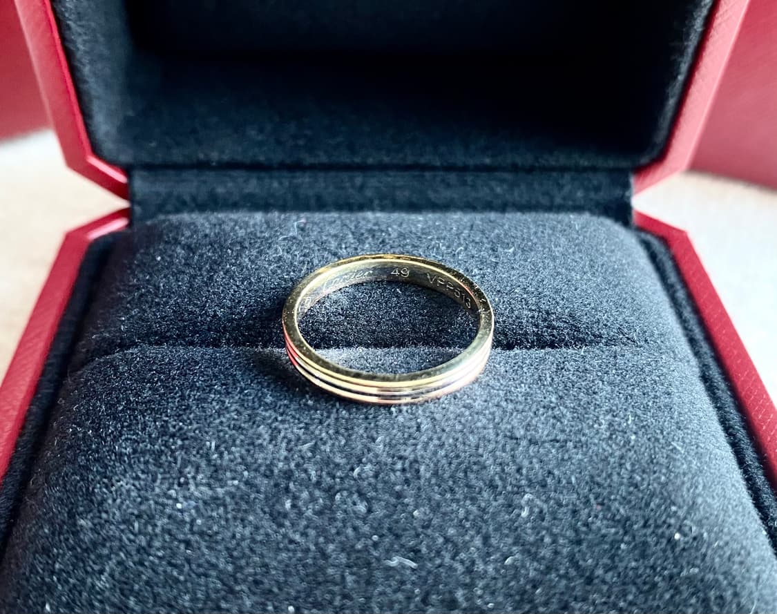 까르띠에 방돔 루이 2.5mm 웨딩링 18k 3색 49호 상품이미지3