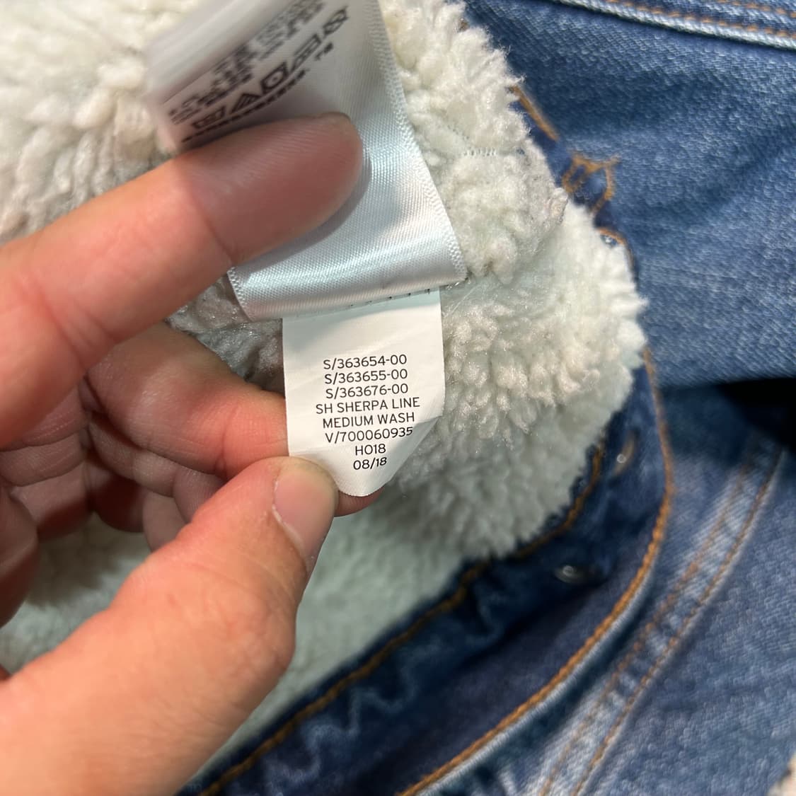 [L] GAP 쉐르파 데님 자켓 상품이미지7