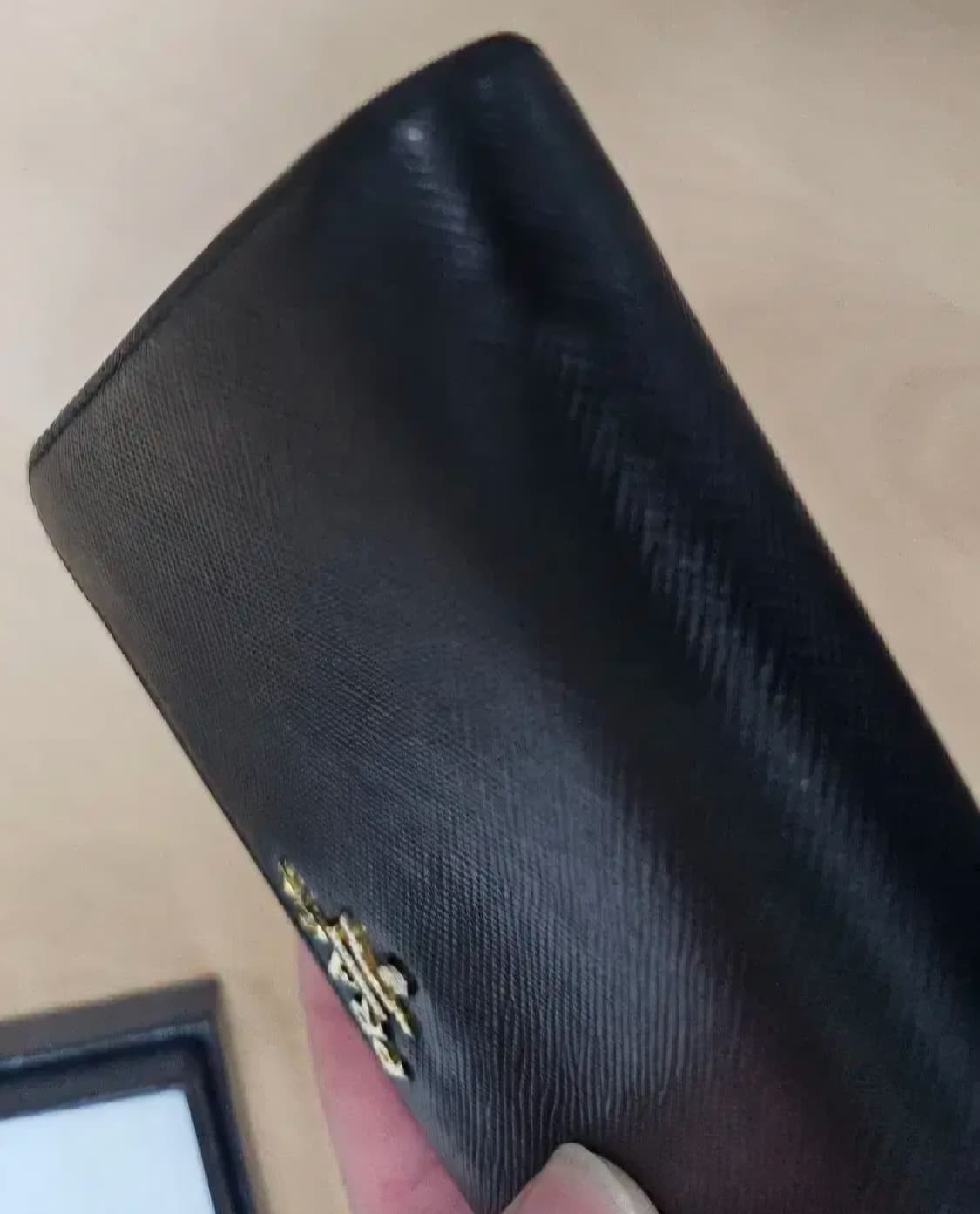프라다 비텔로 반지갑 블랙 상품이미지3