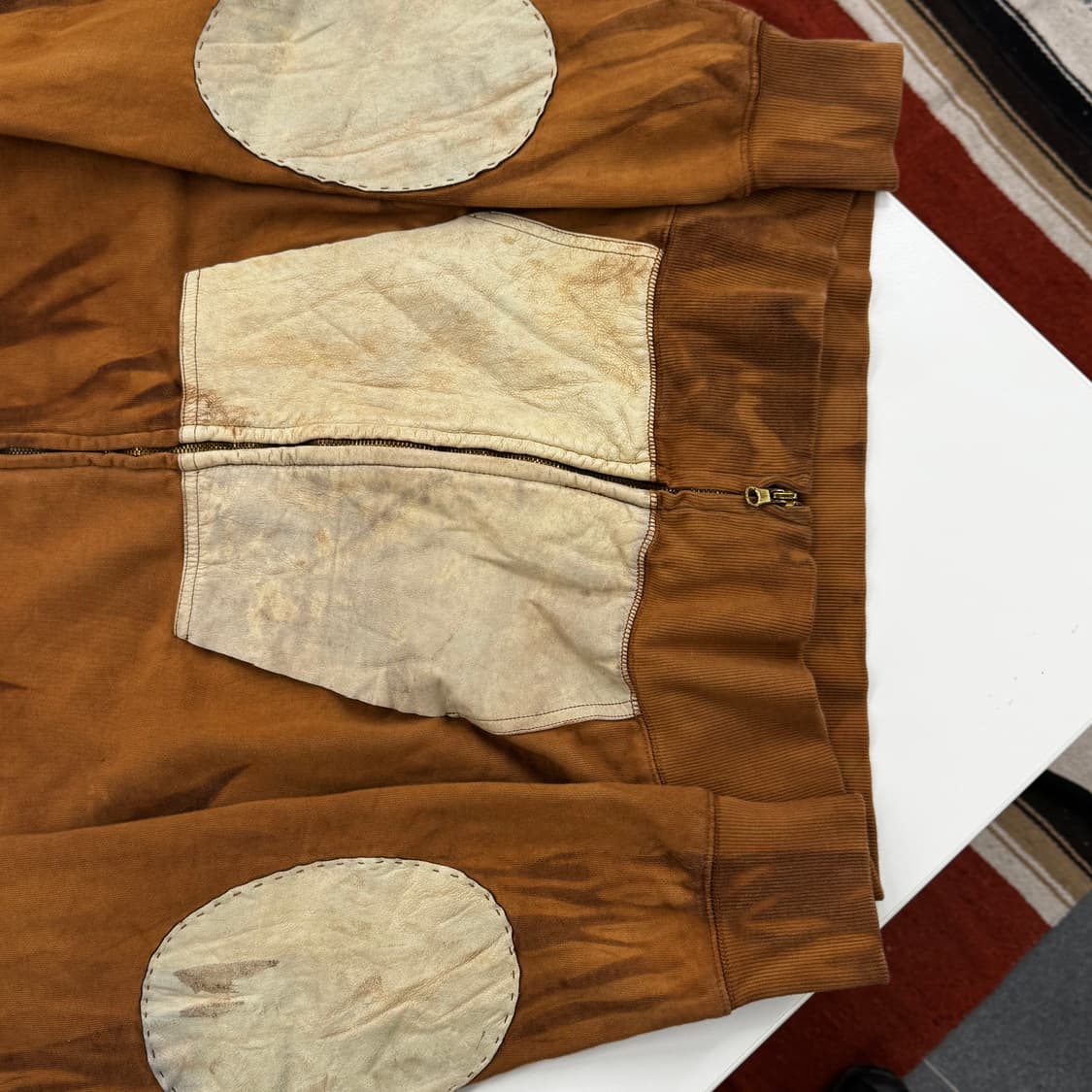 Norbit Leather Patch Zip-up Hoodie 상품이미지3