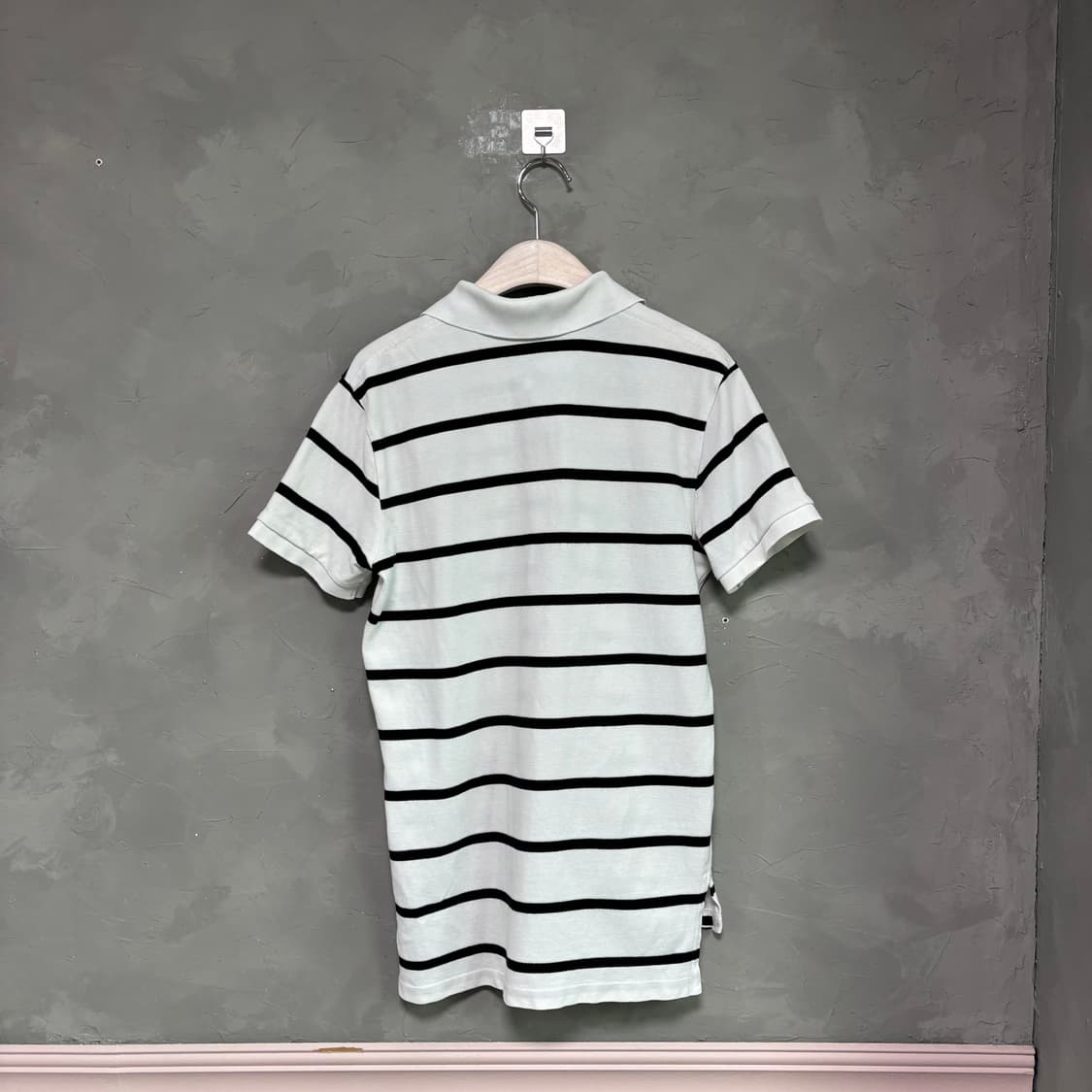 폴로 랄프로렌 카라티 반팔 화이트 블랙 상품이미지4