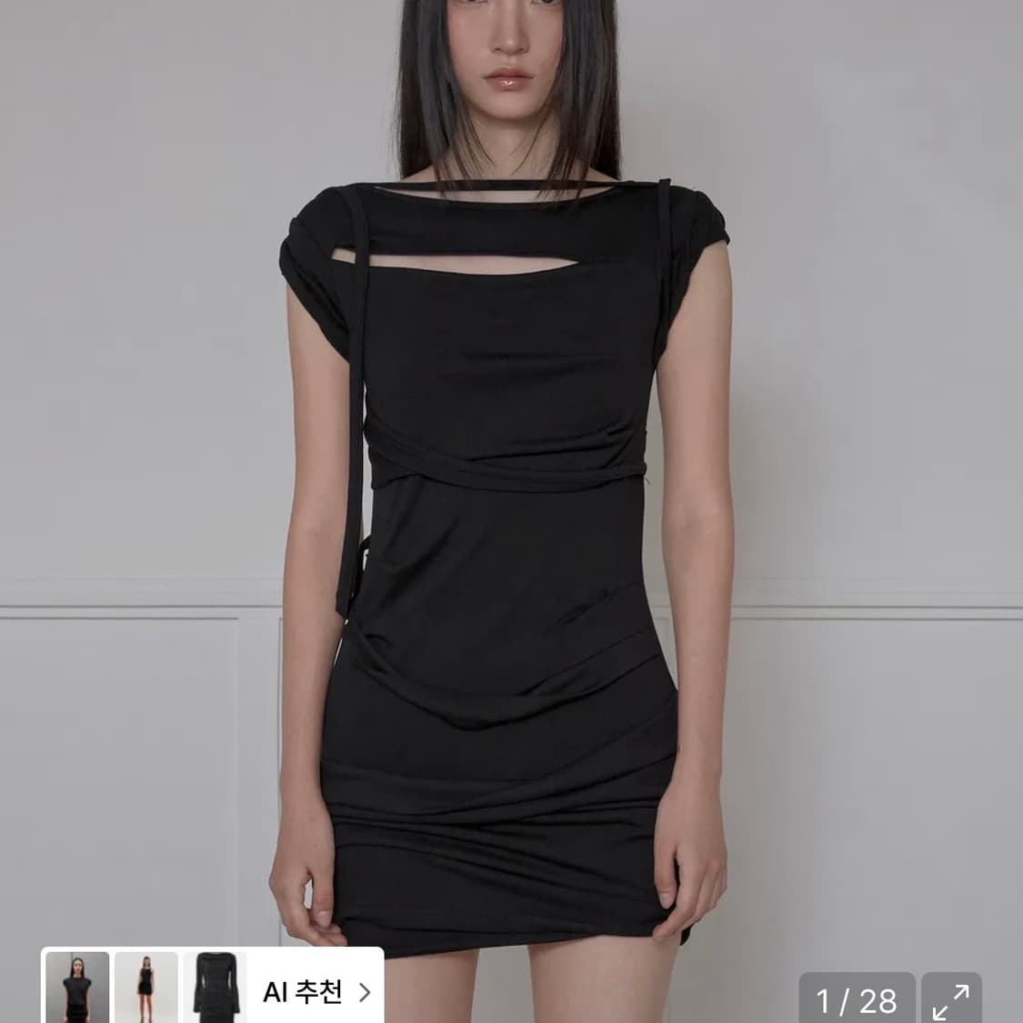 플레어업 원피스 블랙  상품이미지1