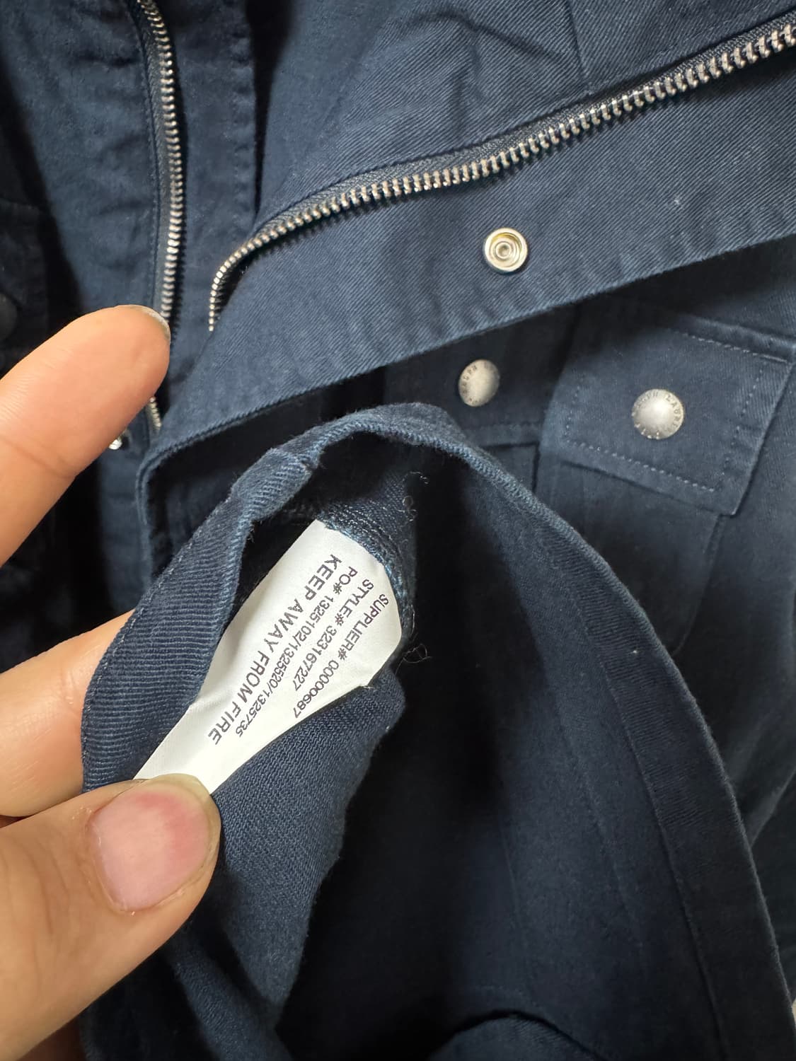 폴로 랄프로렌 보이즈 앵커 로고 후드 야상 (네이비) 상품이미지6