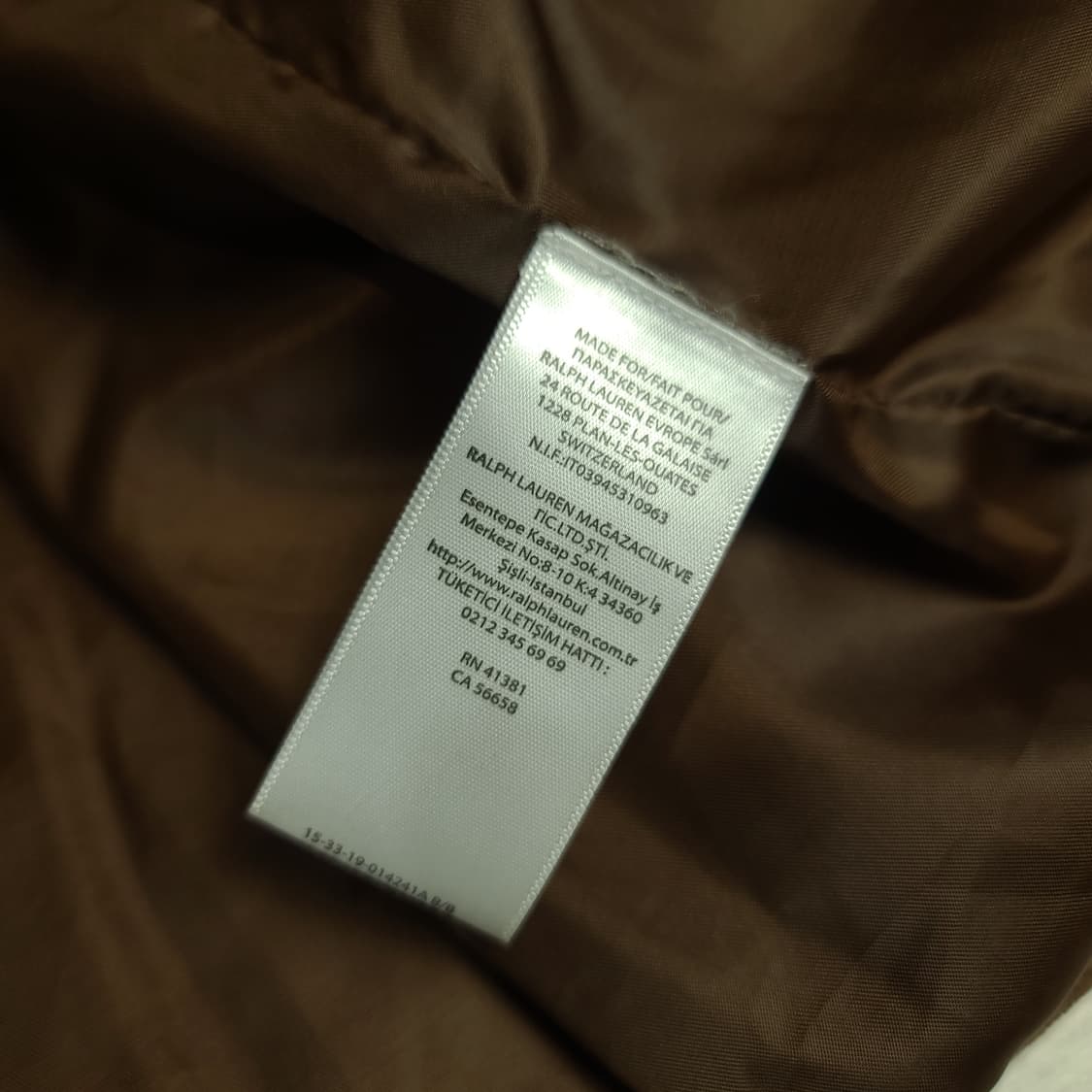 폴로 랄프로렌 브라운 벨벳 푸퍼패딩 L
 상품이미지6