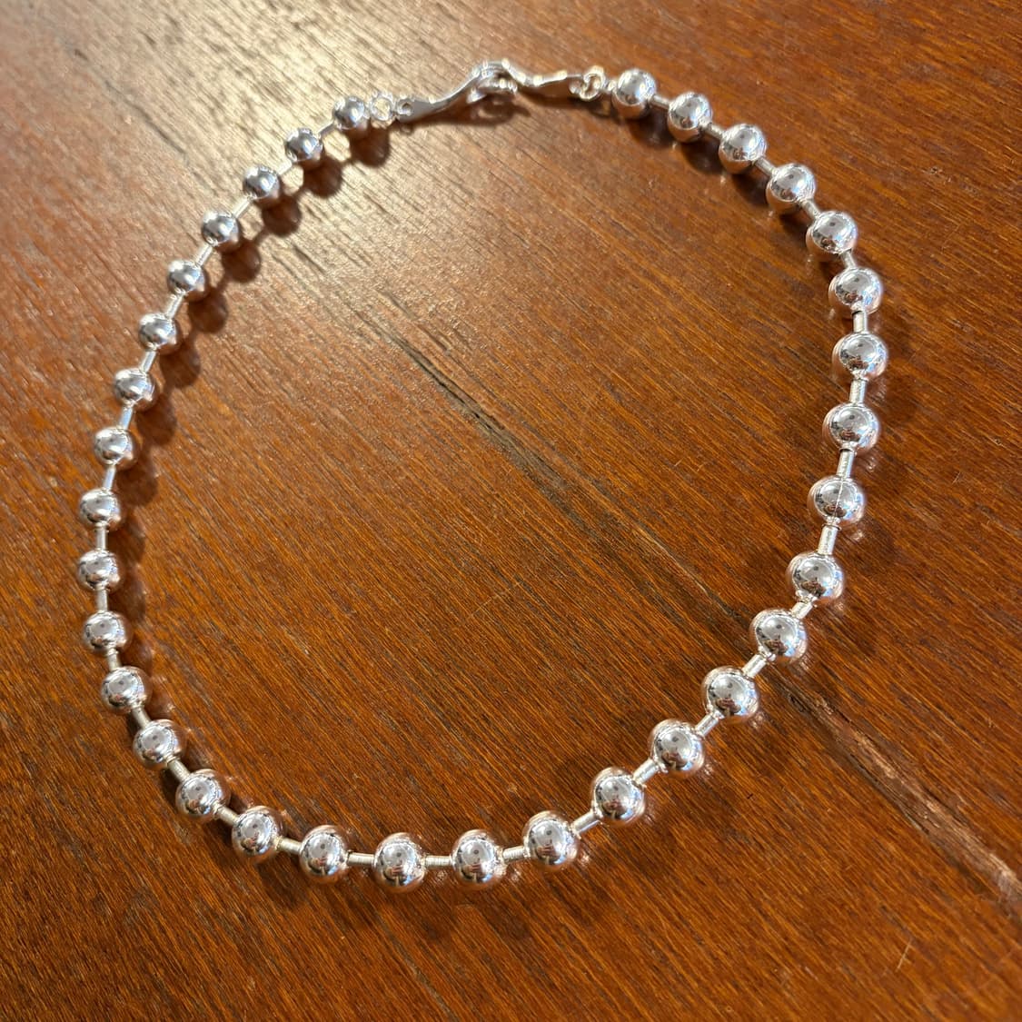 새상품 신주 실버코팅 왕 군번줄 목걸이 상품이미지2