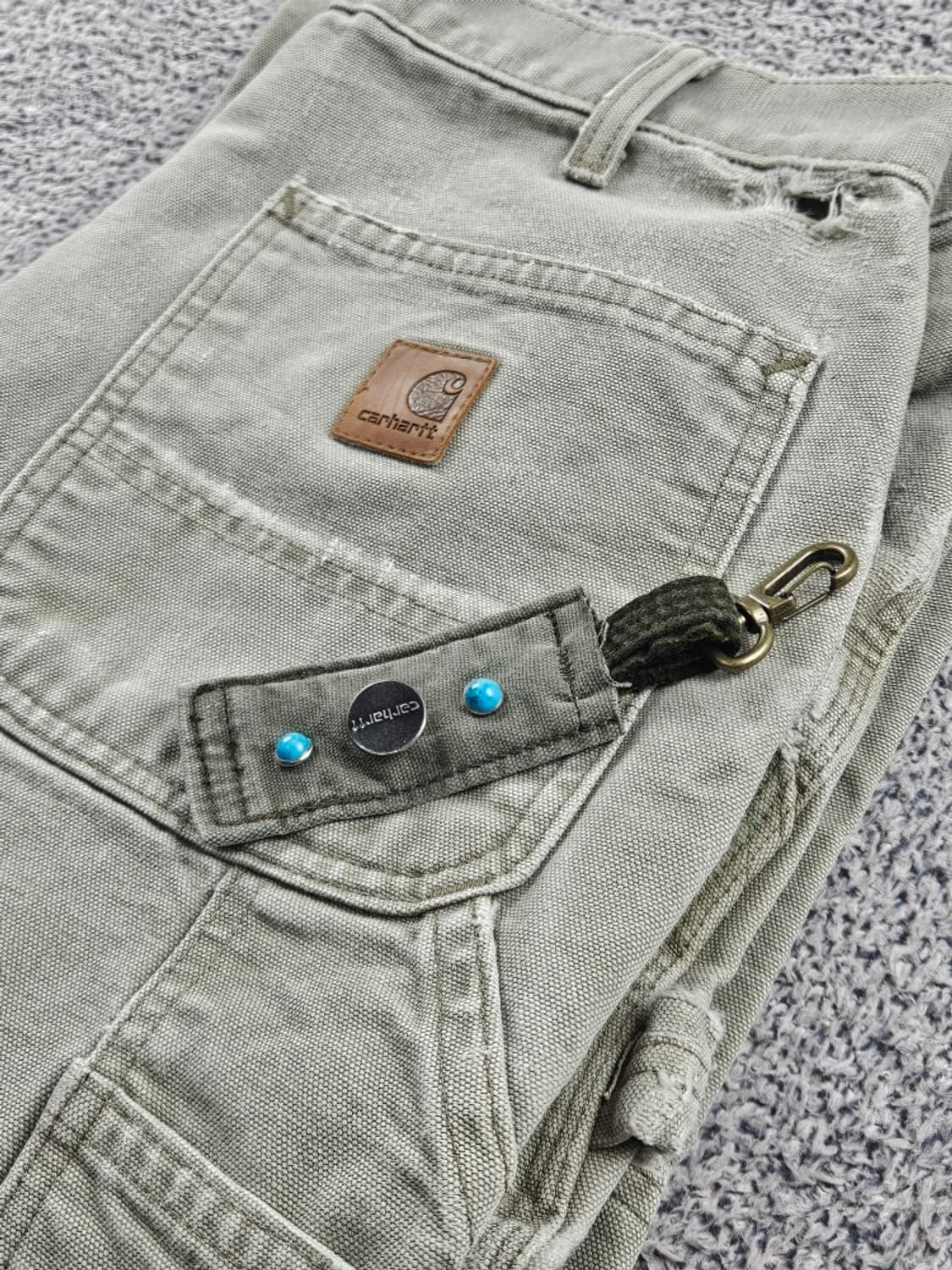 칼하트 버튼 핸드메이드 커스텀 카라비너 키링 ( OS ) / 10889 상품이미지6