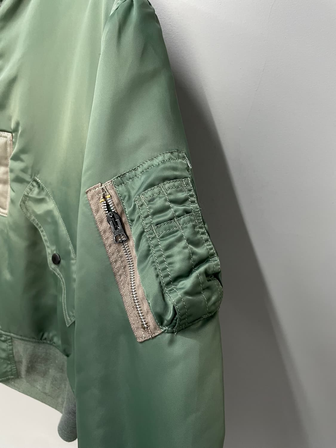 빈티지 카키 플라이트 자켓 H942 상품이미지5