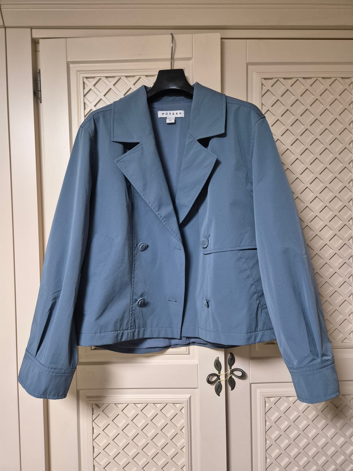 모르간 더블 버튼 숏트렌치 자켓 상품이미지2