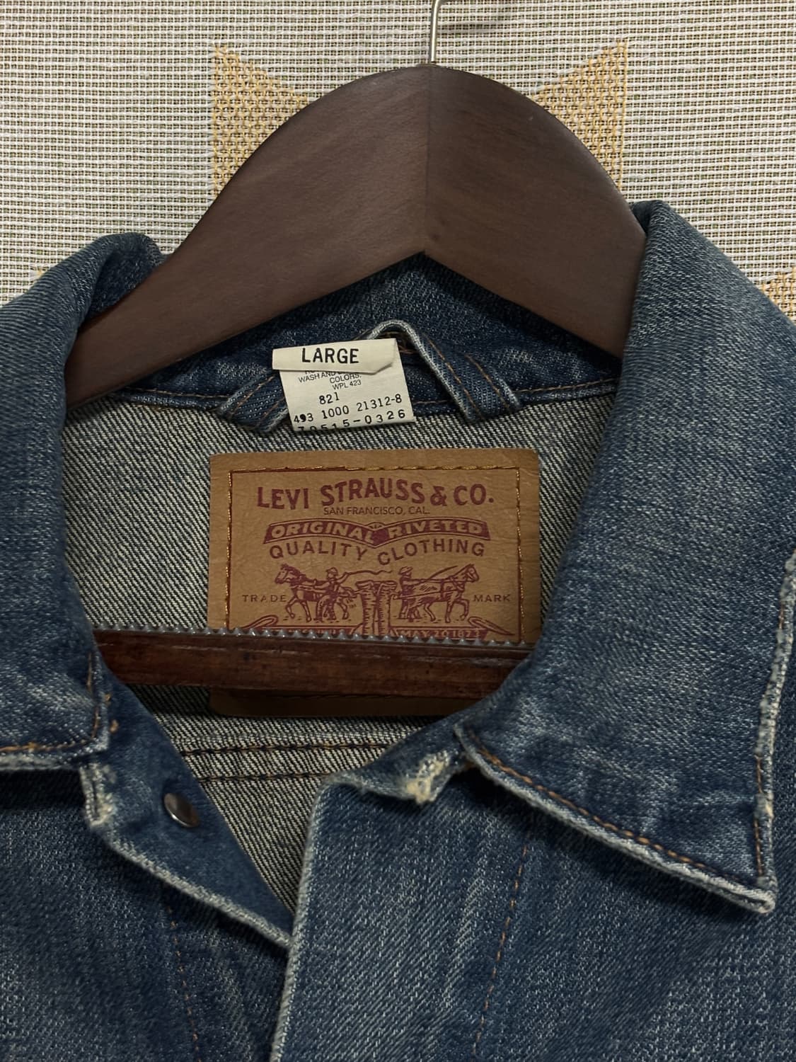 리바이스 3세대 데님자켓 L 상품이미지5