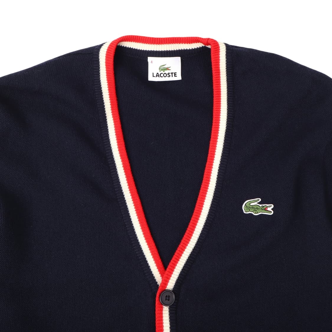 라코스테 네이비 프레피 울 가디건 상품이미지2