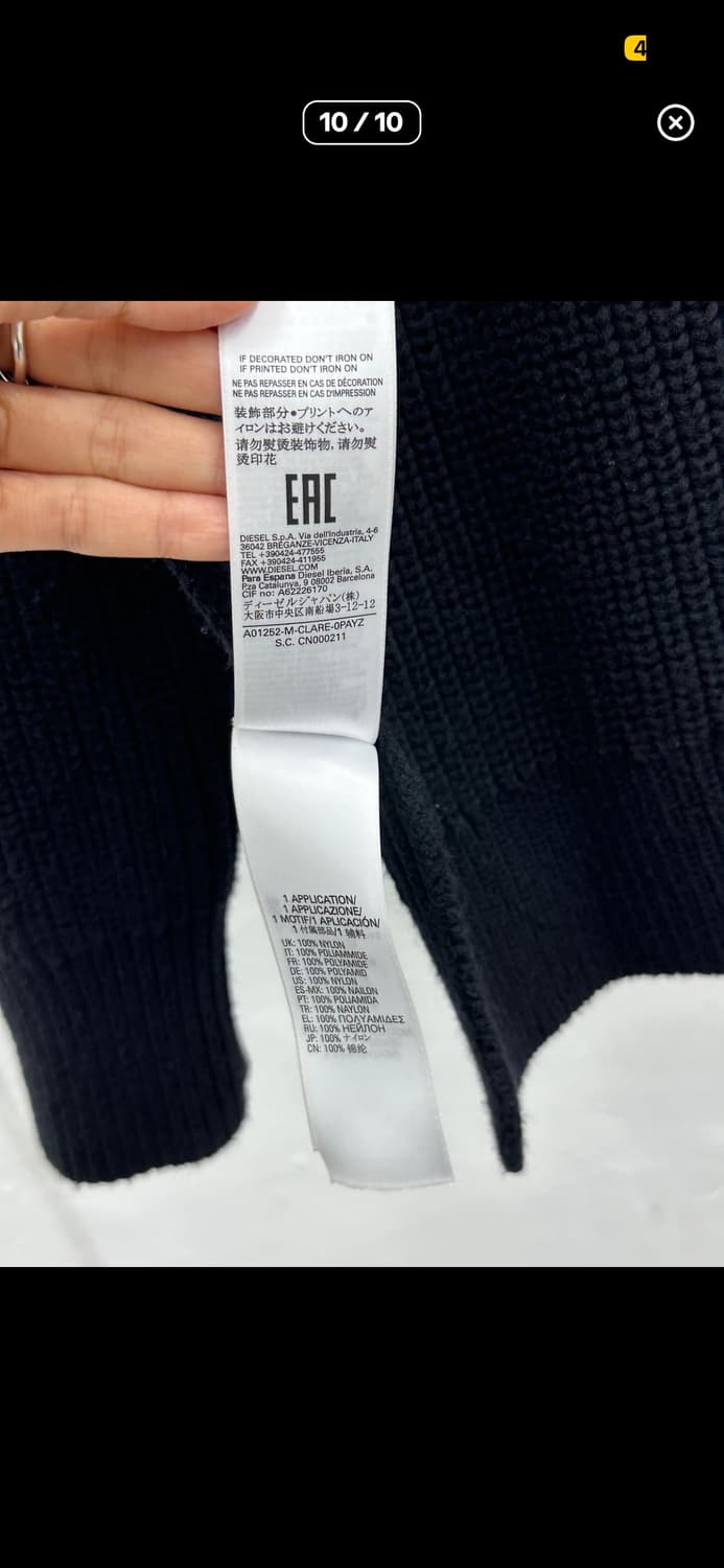 디젤 해체주의 니트 상품이미지10