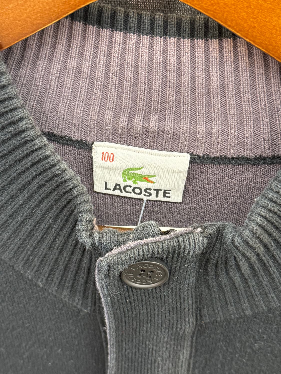 라코스테 블랙 가디건 상품이미지2