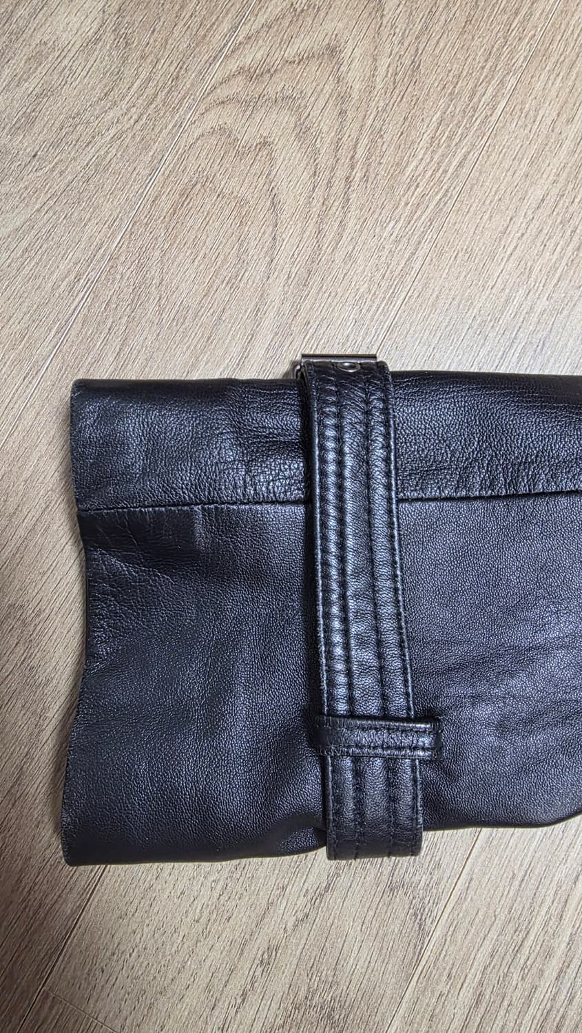 준지 LONE 블랙 가죽자켓 트렌치 남자 코트 상품이미지3