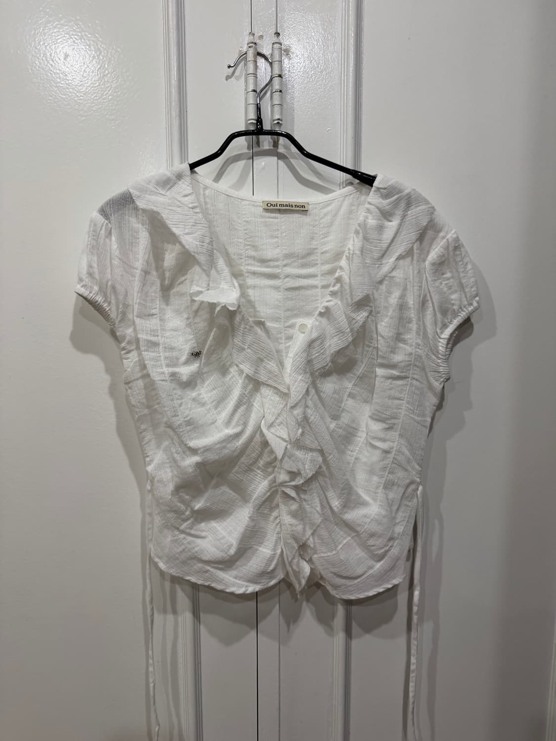 위메농 yumi cotton frilly blouse 상품이미지4
