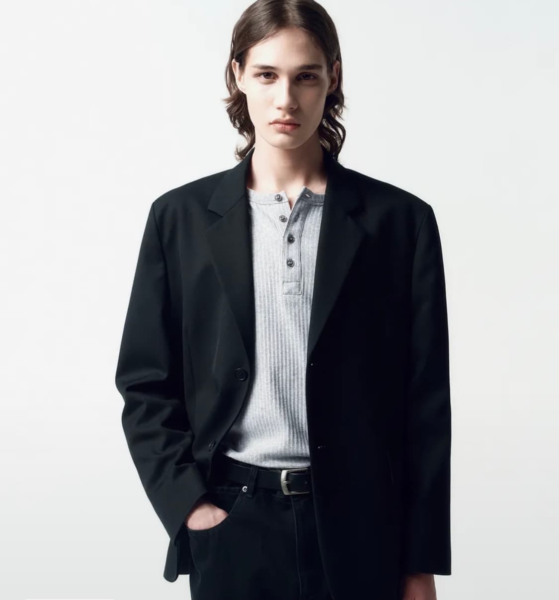 인사일런스 오버사이즈 울 블레이저 상품이미지2