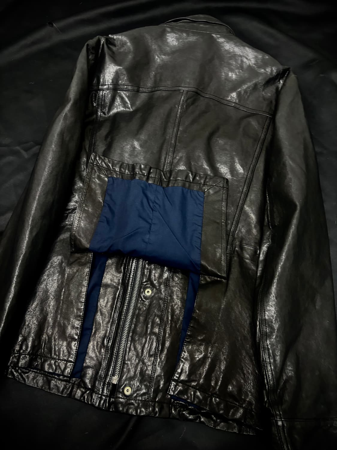 [Leather]Gimmick Pocket Detail Leather J 상품이미지10