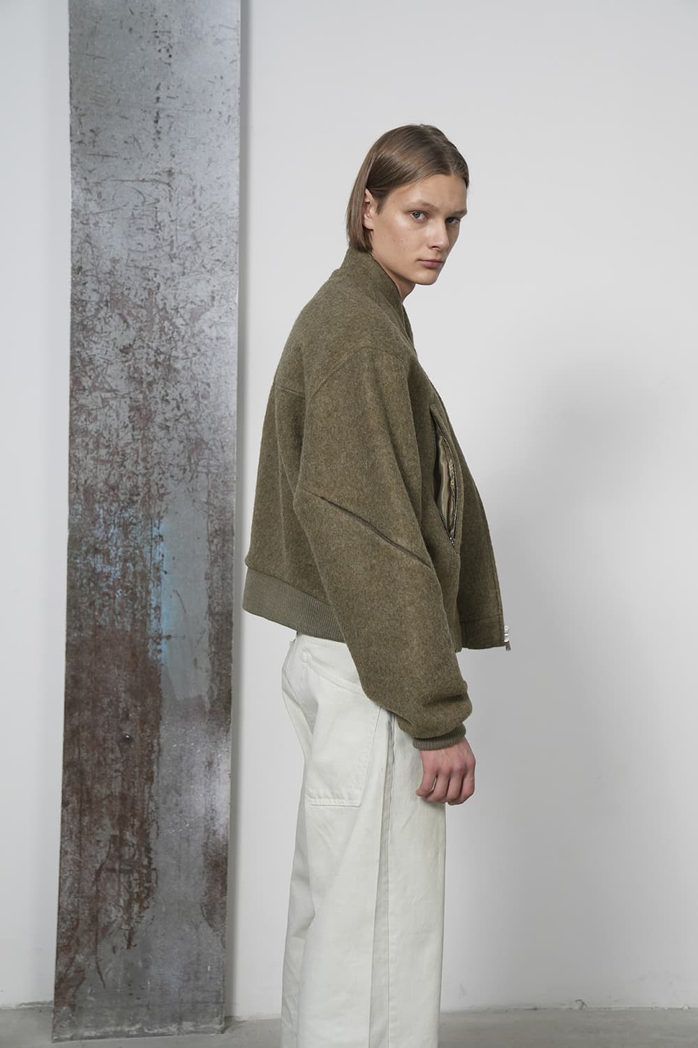 yiyae 오블리크 봄버 자켓 L 상품이미지3