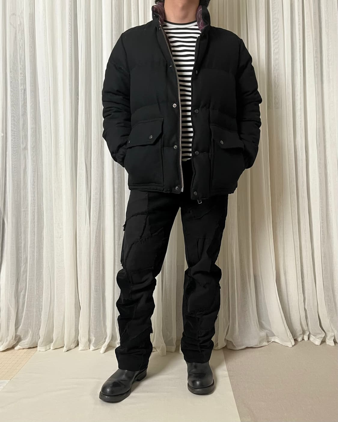 꼼데가르송 옴므 울 다운자켓 comme des garcons 패딩 상품이미지3