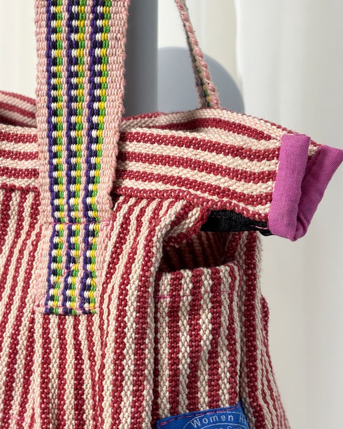 Nepal red stripe tote bag 상품이미지8