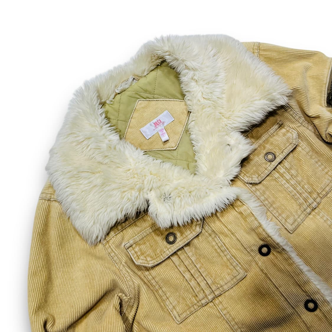 JLO Fur Sherpa Trucker Corduroy Jacket 상품이미지3
