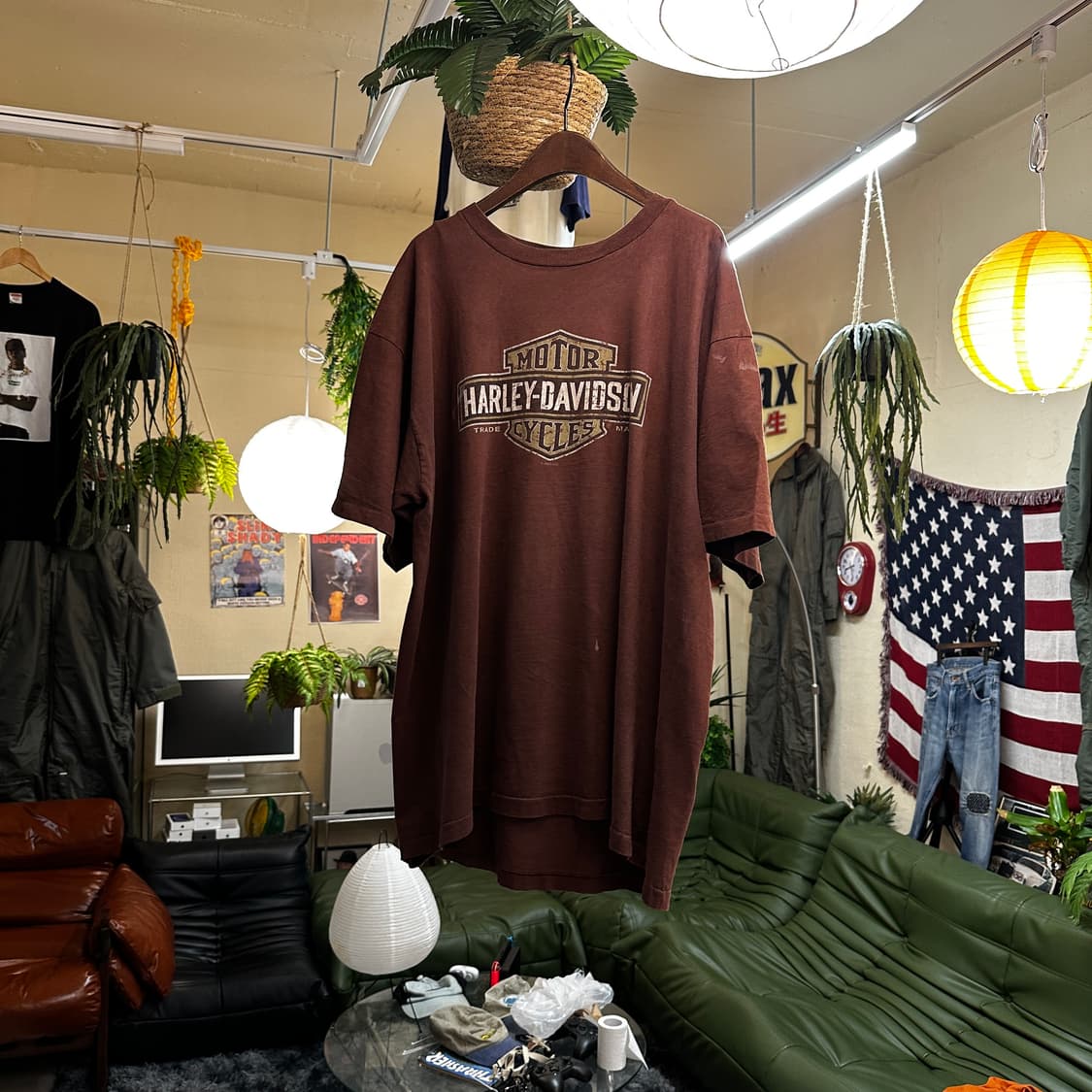 00s USA 할리데이비슨 싱글스티치 티셔츠 상품이미지1