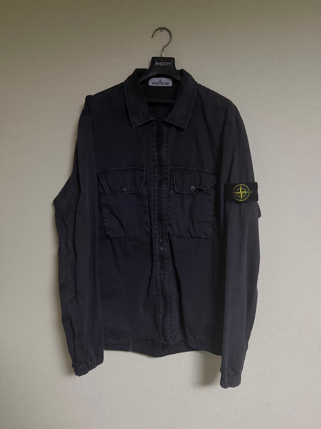 [XL]Stone Island 21fw 올드이펙트 오버셔츠 상품이미지1