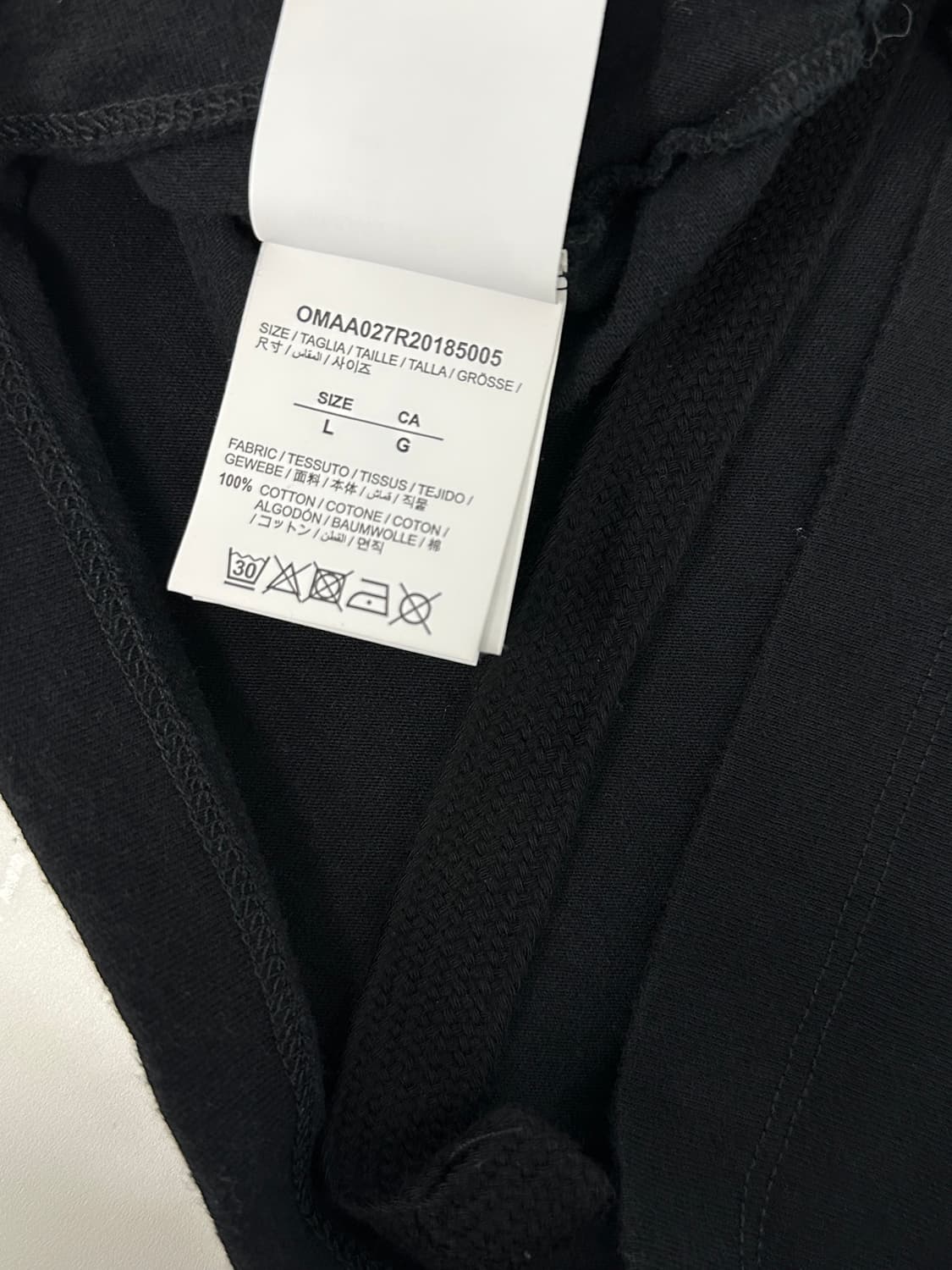 오프화이트 드리핑 애로우 반팔 블랙 L 상품이미지6