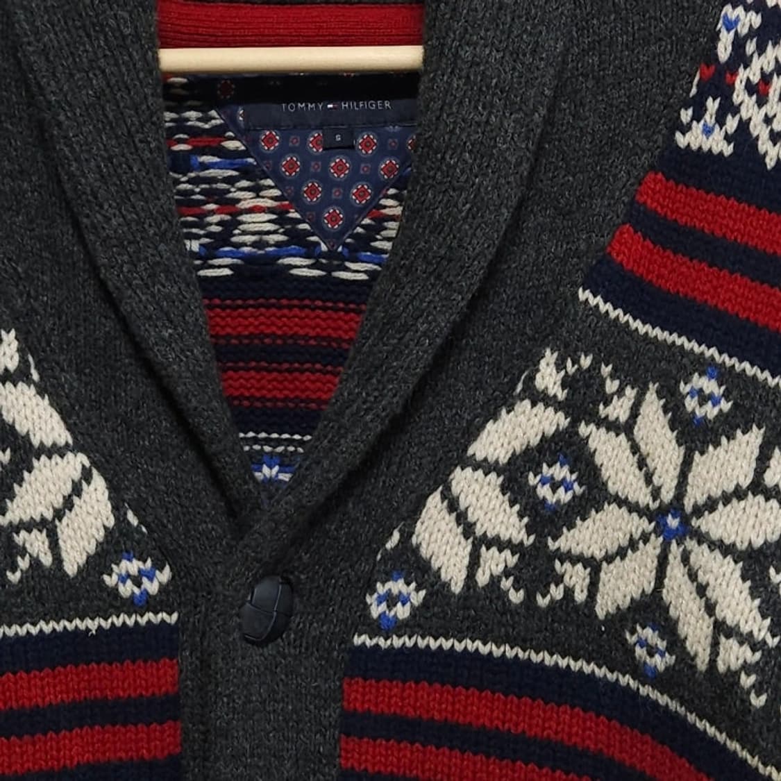 95)Tommy 타미힐피거 노르딕 숄카라 헤비 가디건 상품이미지2