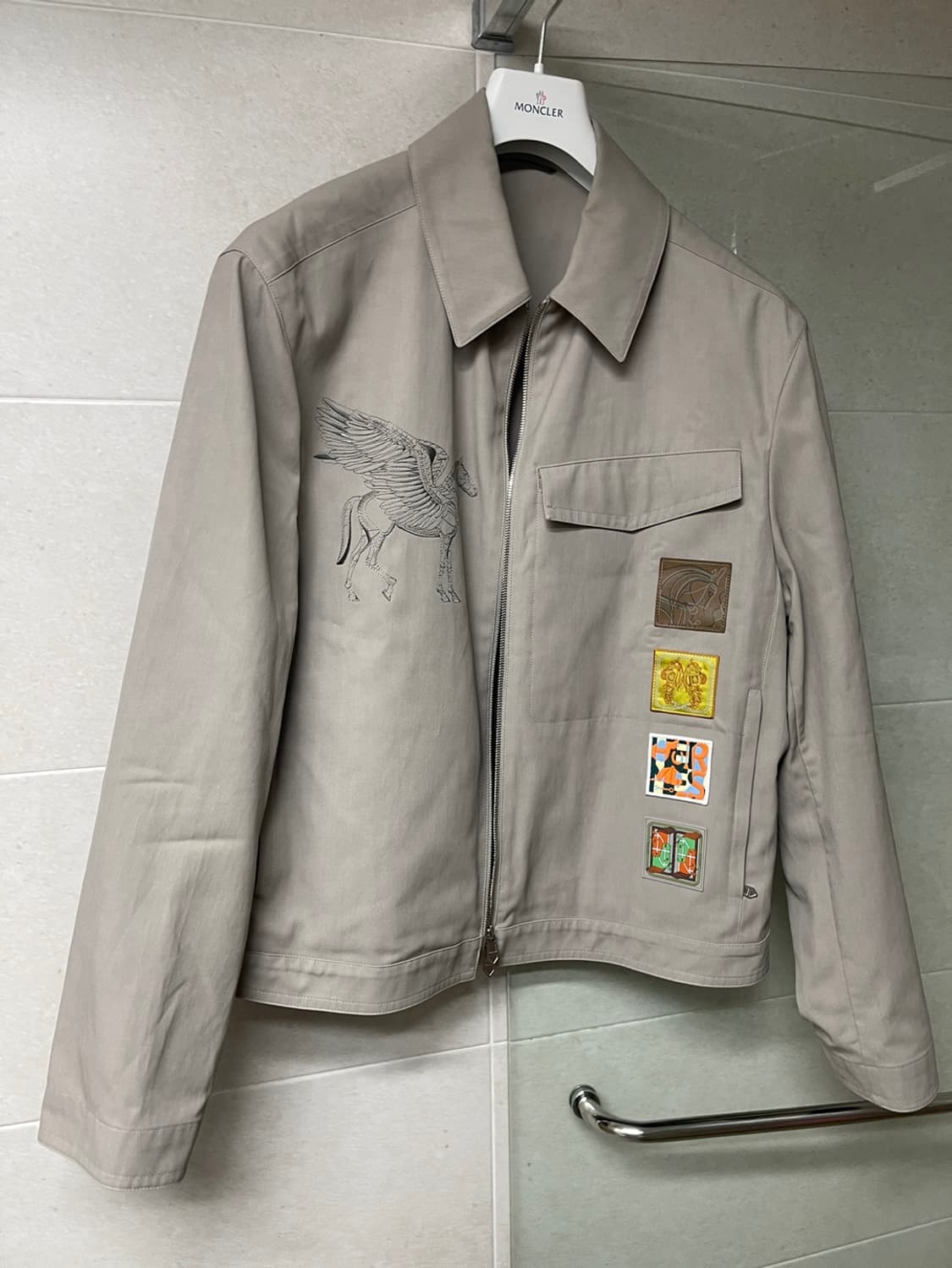 [54] 에르메스 스퀘어 아이콘 스트레이트 자켓 트러커 상품이미지1