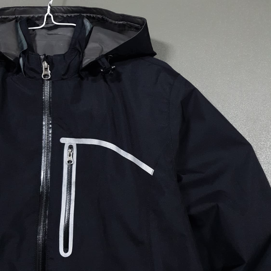 여성 L) 골드윈 고어텍스 팩라이트쉘 바람막이 후드 자켓 블랙 고프코어 상품이미지2