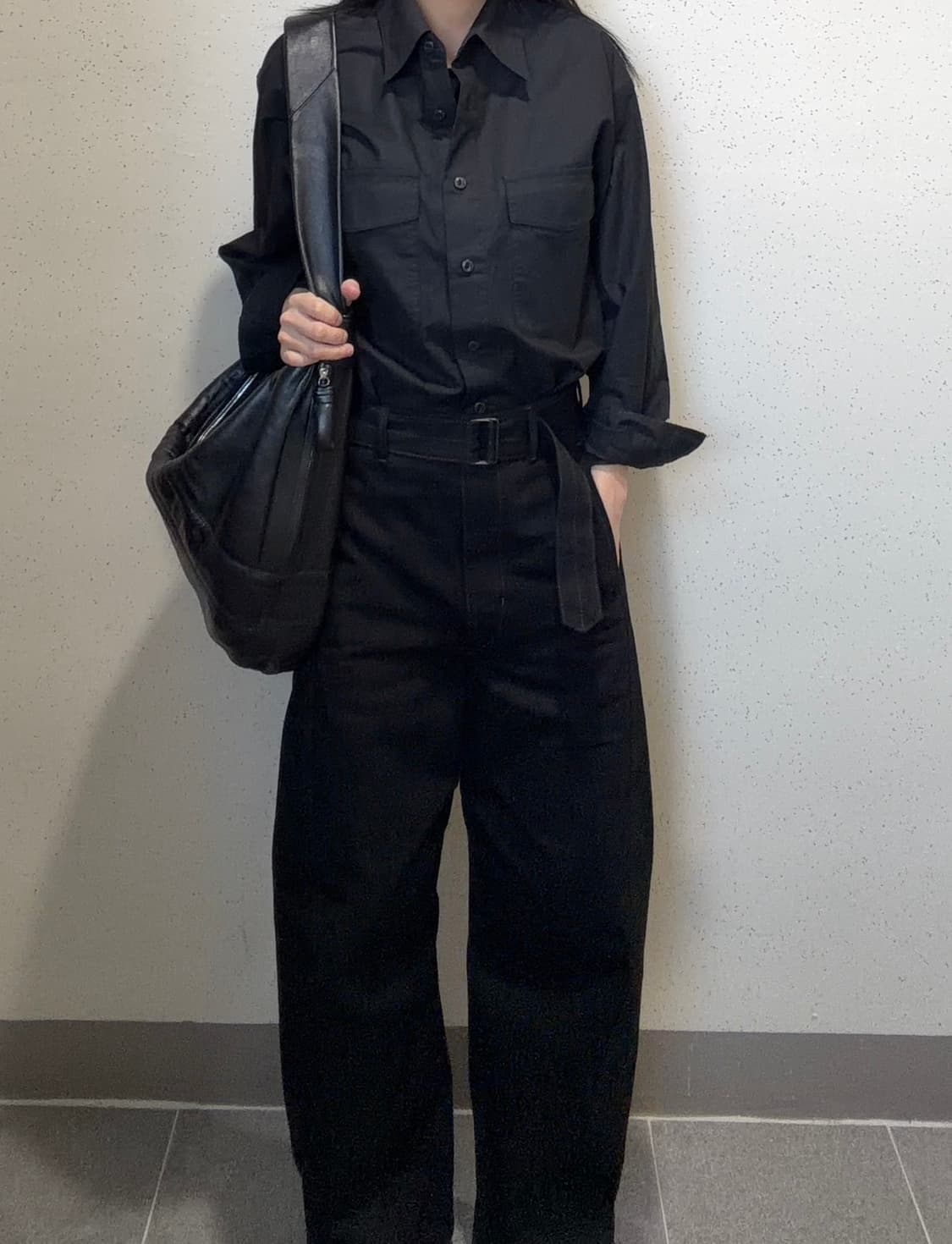 lemaire 르메르 범백 블랙 라지  상품이미지1