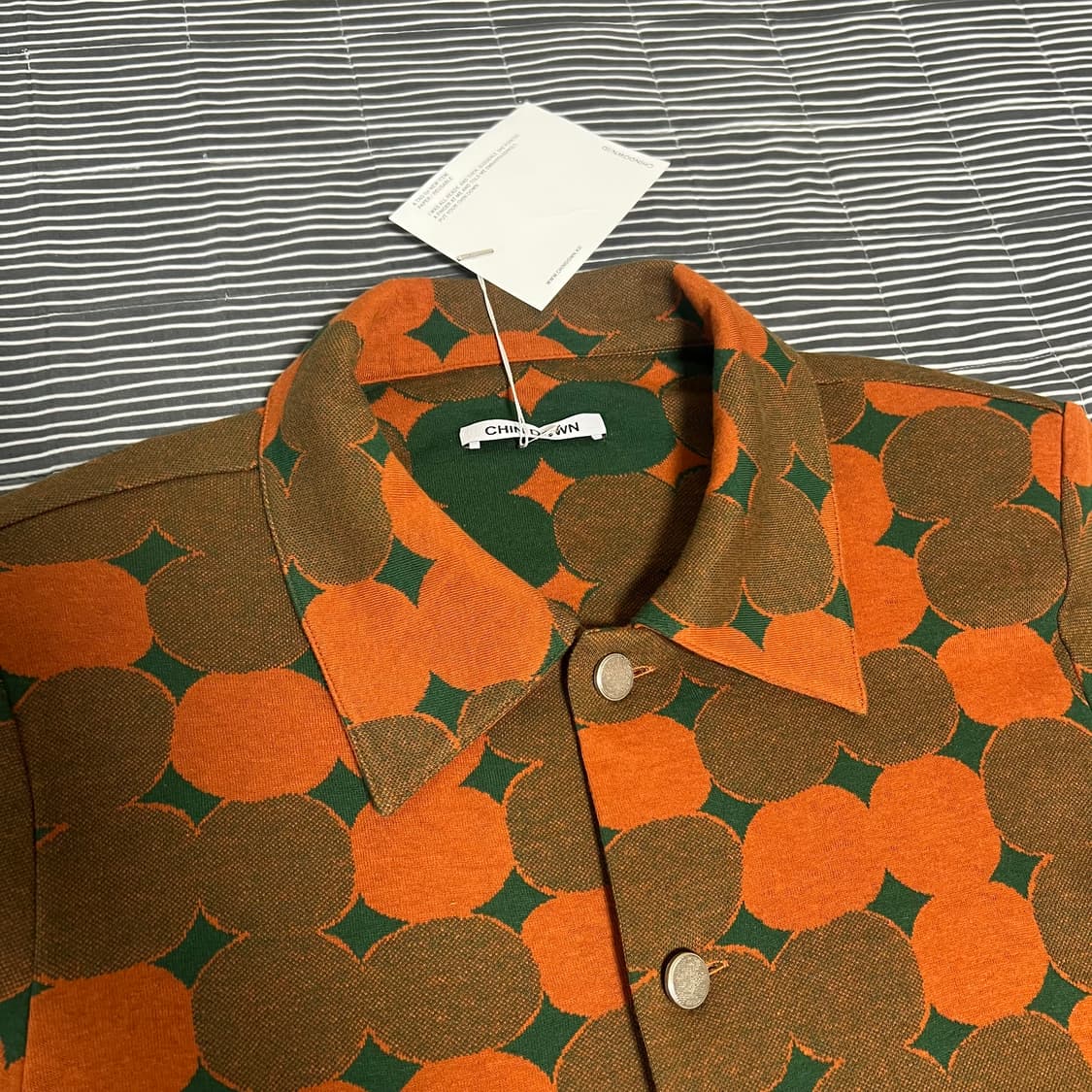 친다운(Chindown) 코튼 트러커 자켓 오렌지 (미사용) 상품이미지2