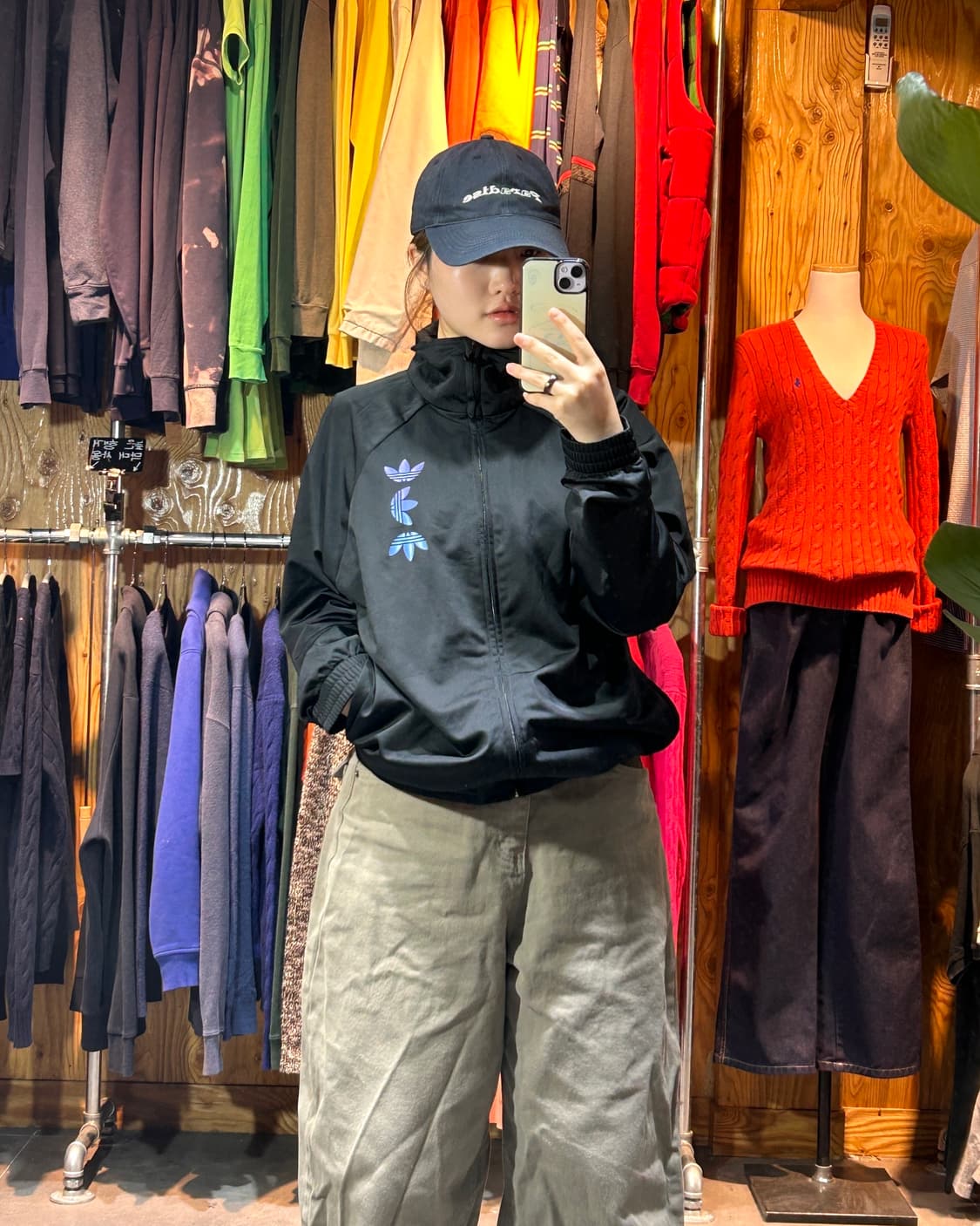 L 아디다스 파이어버드 블루 & 블랙 그라데이션 트랙탑 상품이미지1